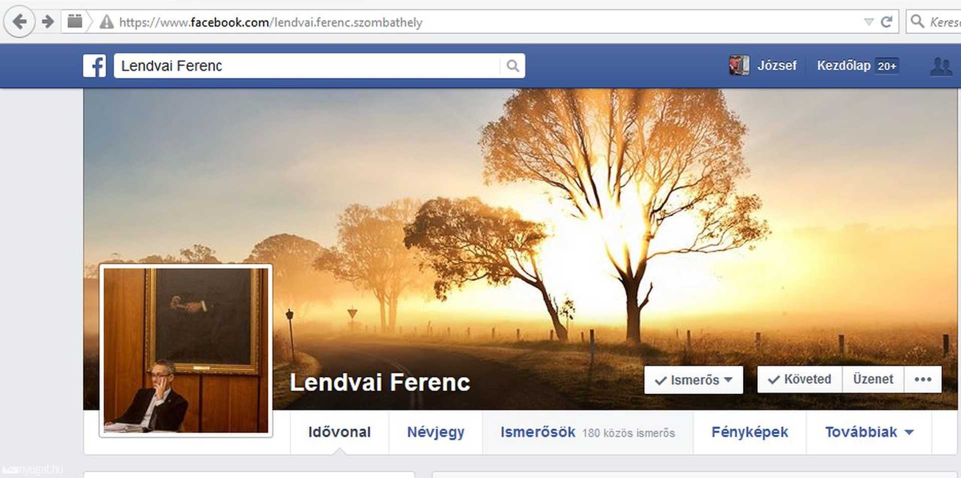 A képre kattintva megnézheti a Facebook-profilt