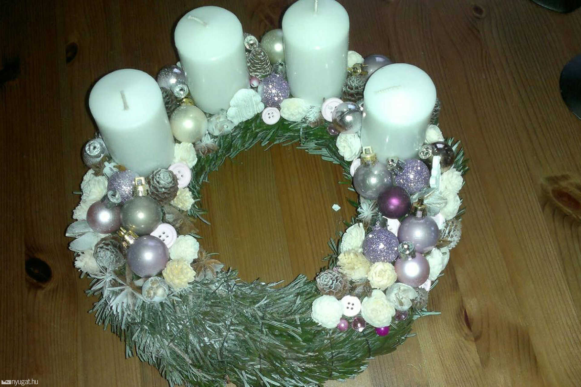 Molnár Veronika adventi koszorúja