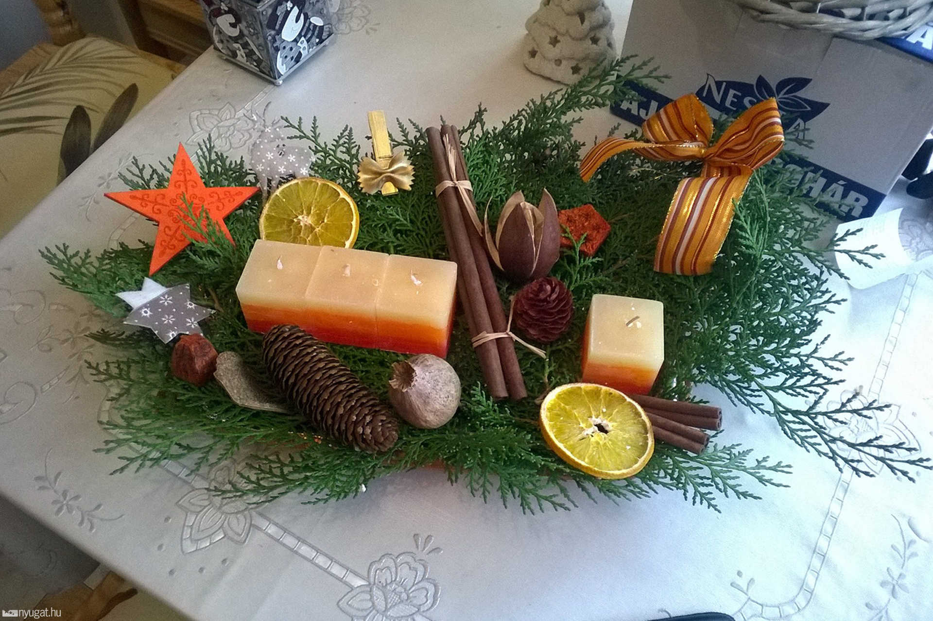 Szandi Ákos adventi koszorúja