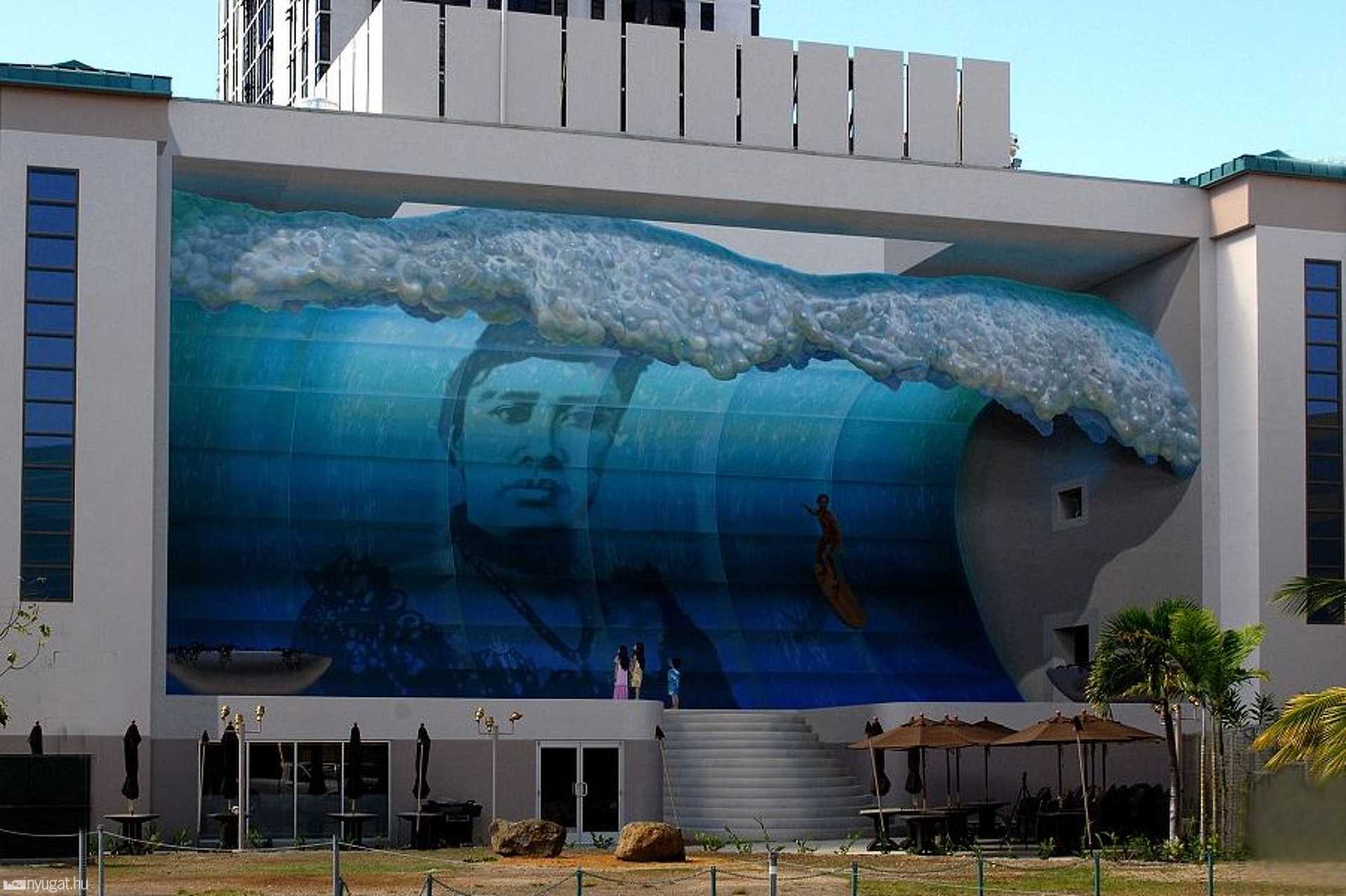 Falfestmény, Honolulu, Hawaii:Mana Nalu