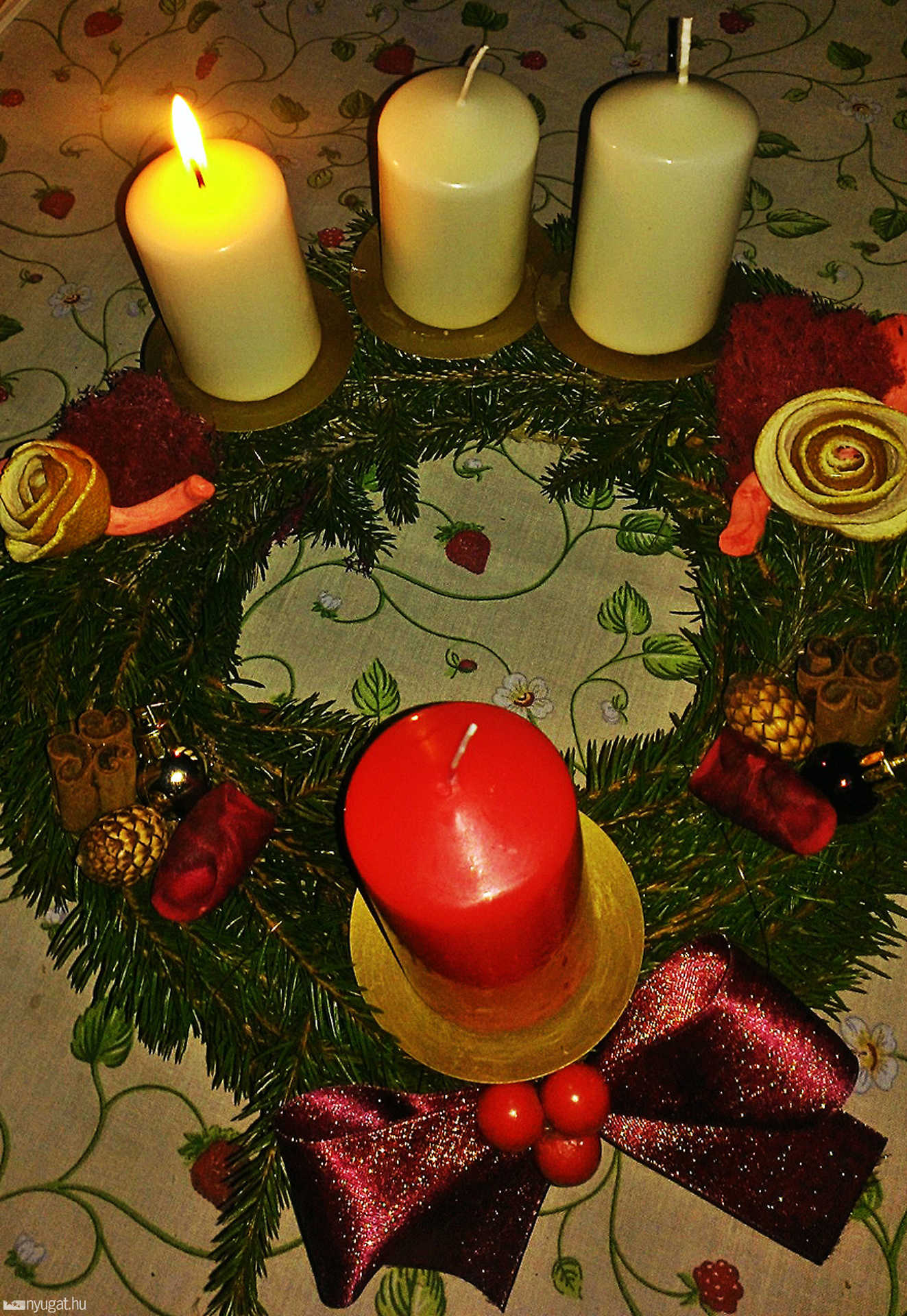 Gerebics Zoltán adventi koszorúja