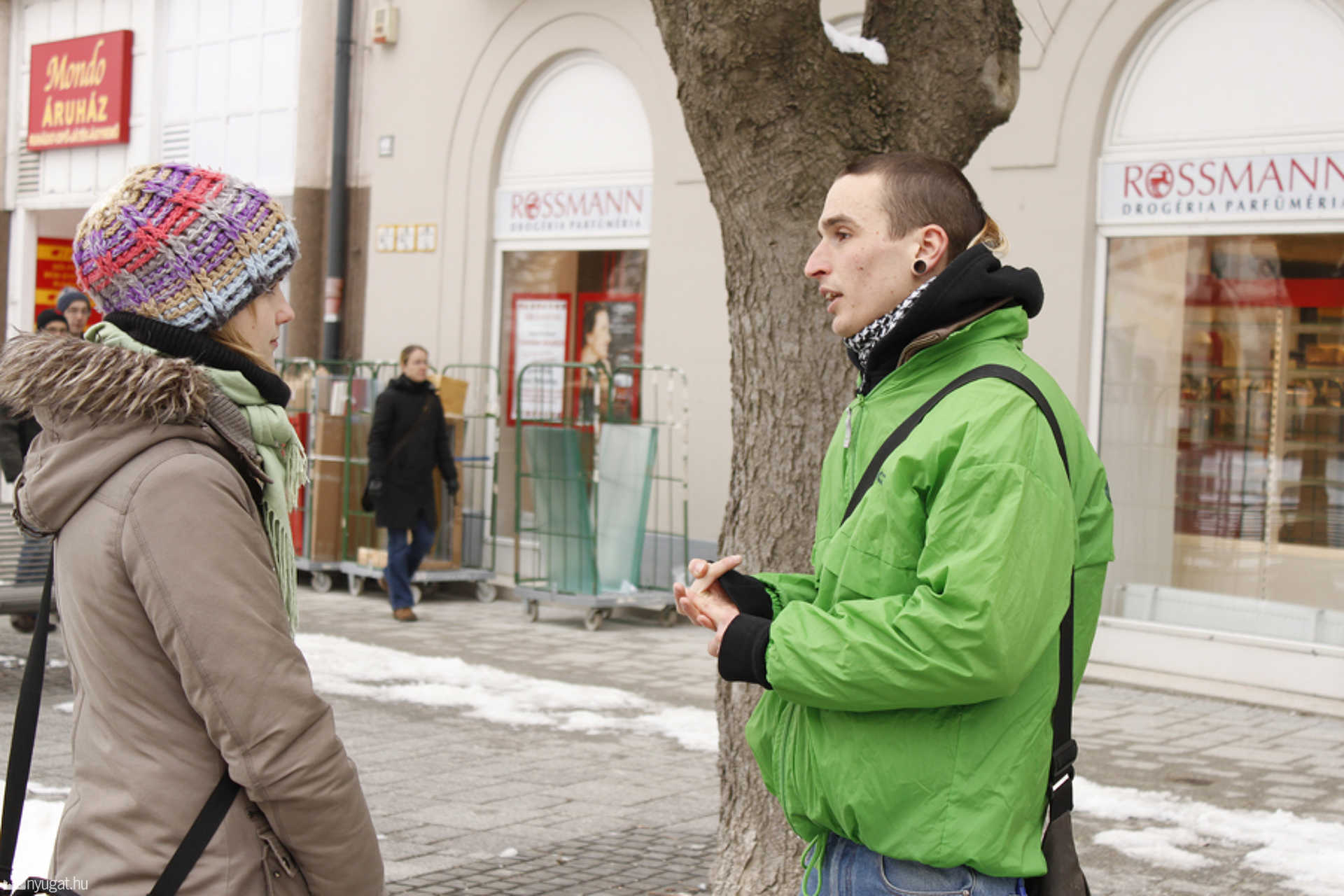 A Greenpeace aktivistái Szombathelyen