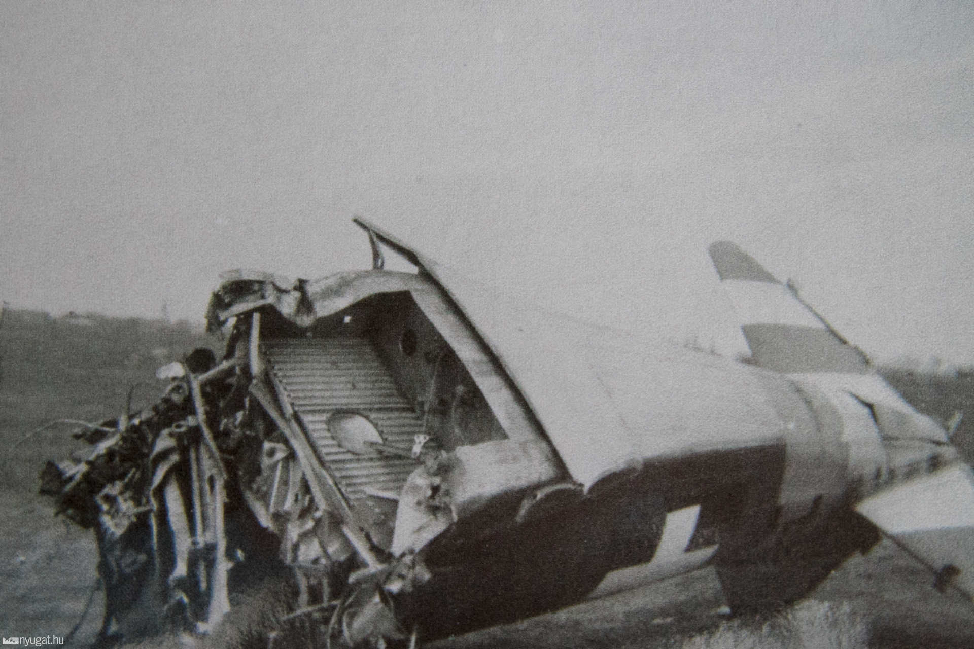 Csiki Lajos őrnagy halálos zuhanása a "B" reptérre Héjjával, 1944. április 18.