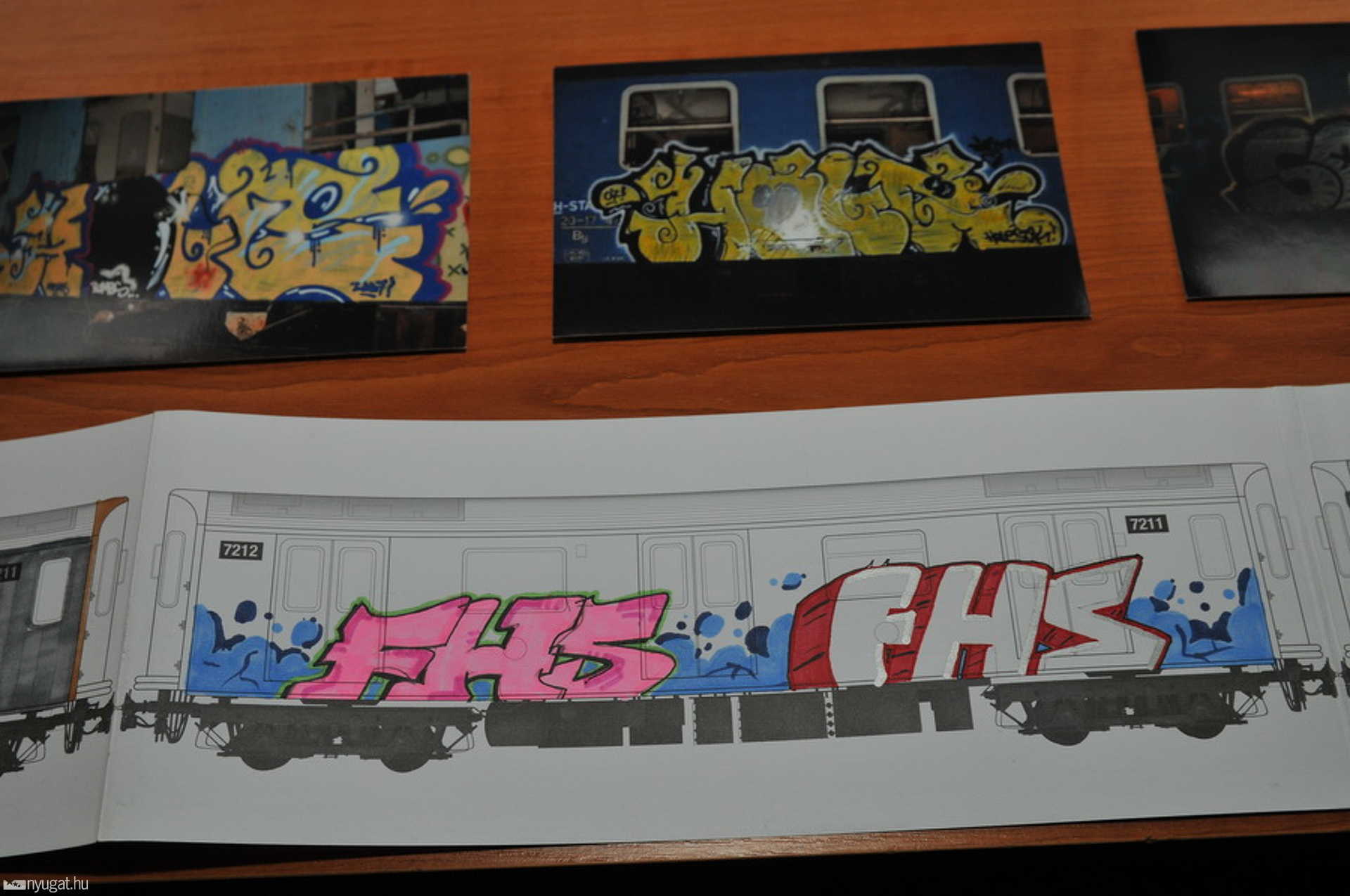 Tízmilliós kárt okoztak a vonatfirkáló graffitisek