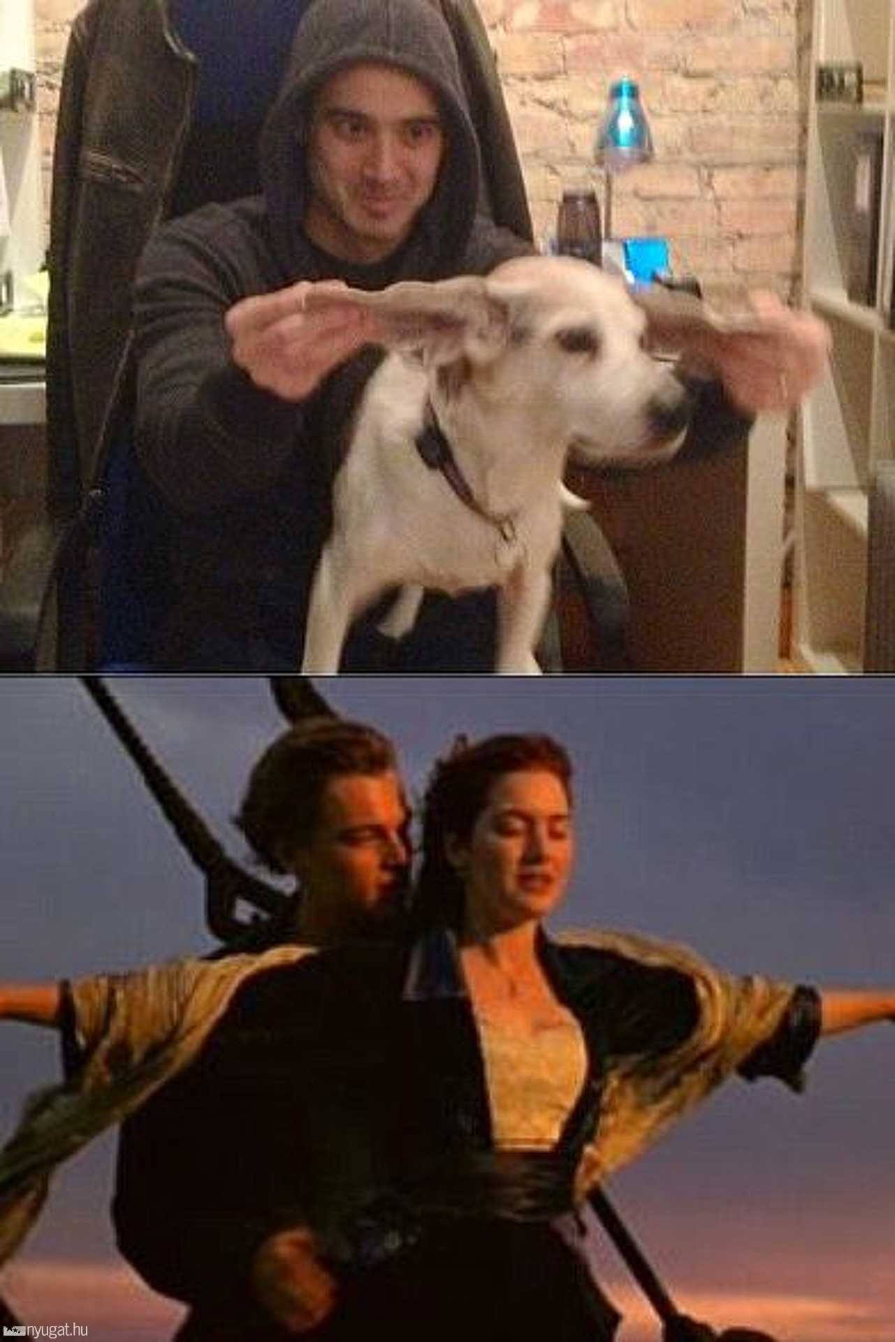 Főnöke kutyájával romantikázik