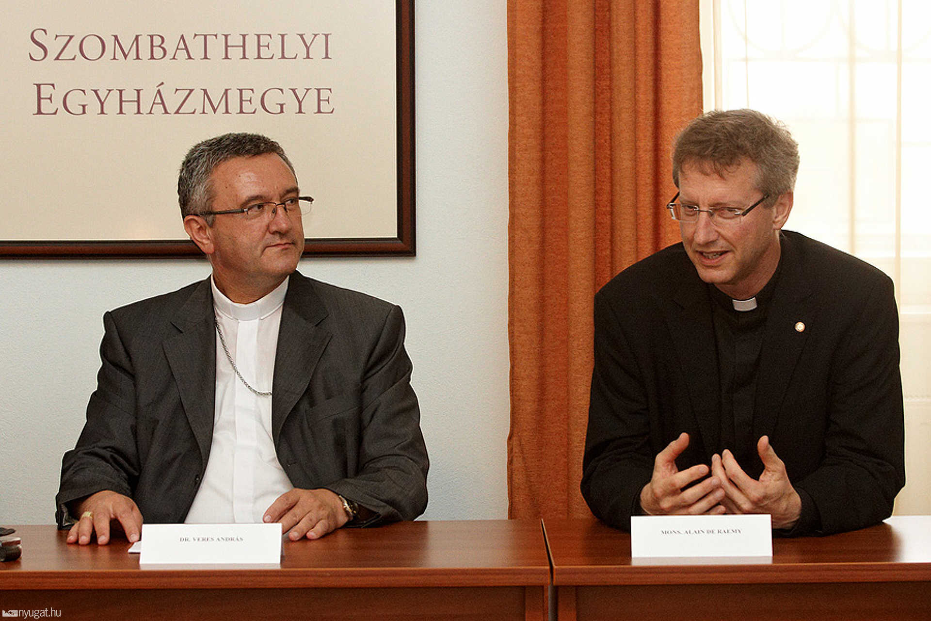 Sajtótájékoztató a Svájci Gárda szombathelyi látogatása alkalmából