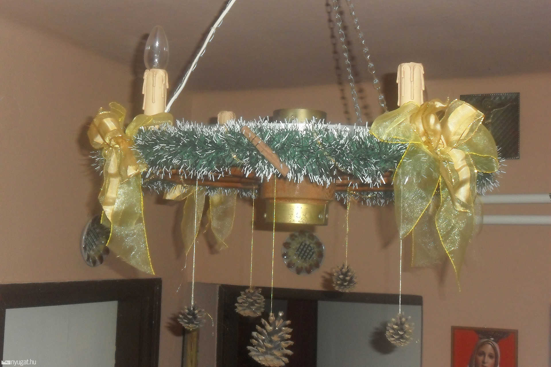Pataki Tünde adventi koszorúja