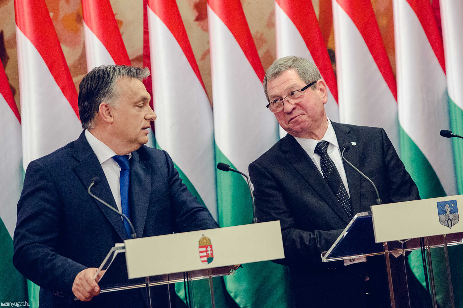 Orbán Viktor sajtótájékoztatója a szombathelyi Városházán