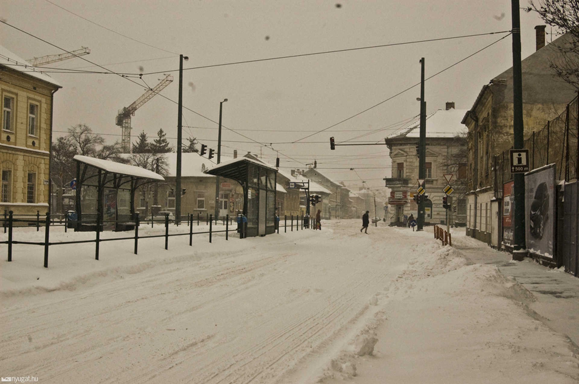 Szegeden még mindig esik a hó