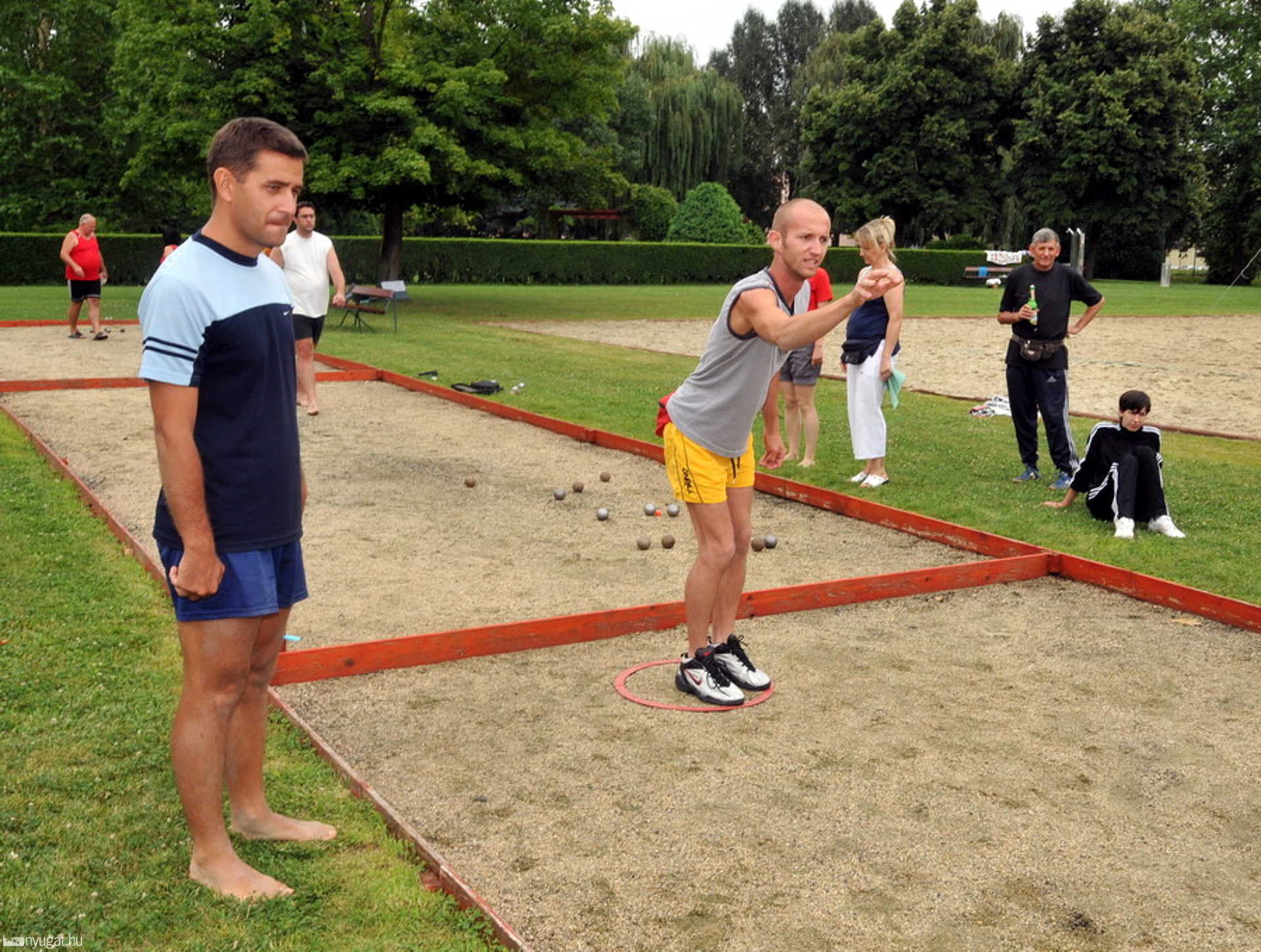 Petanque esőben a Summer Jamboree-n