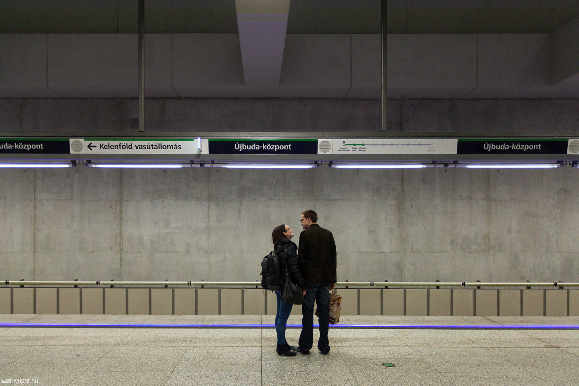 4-es metró az átadás napján