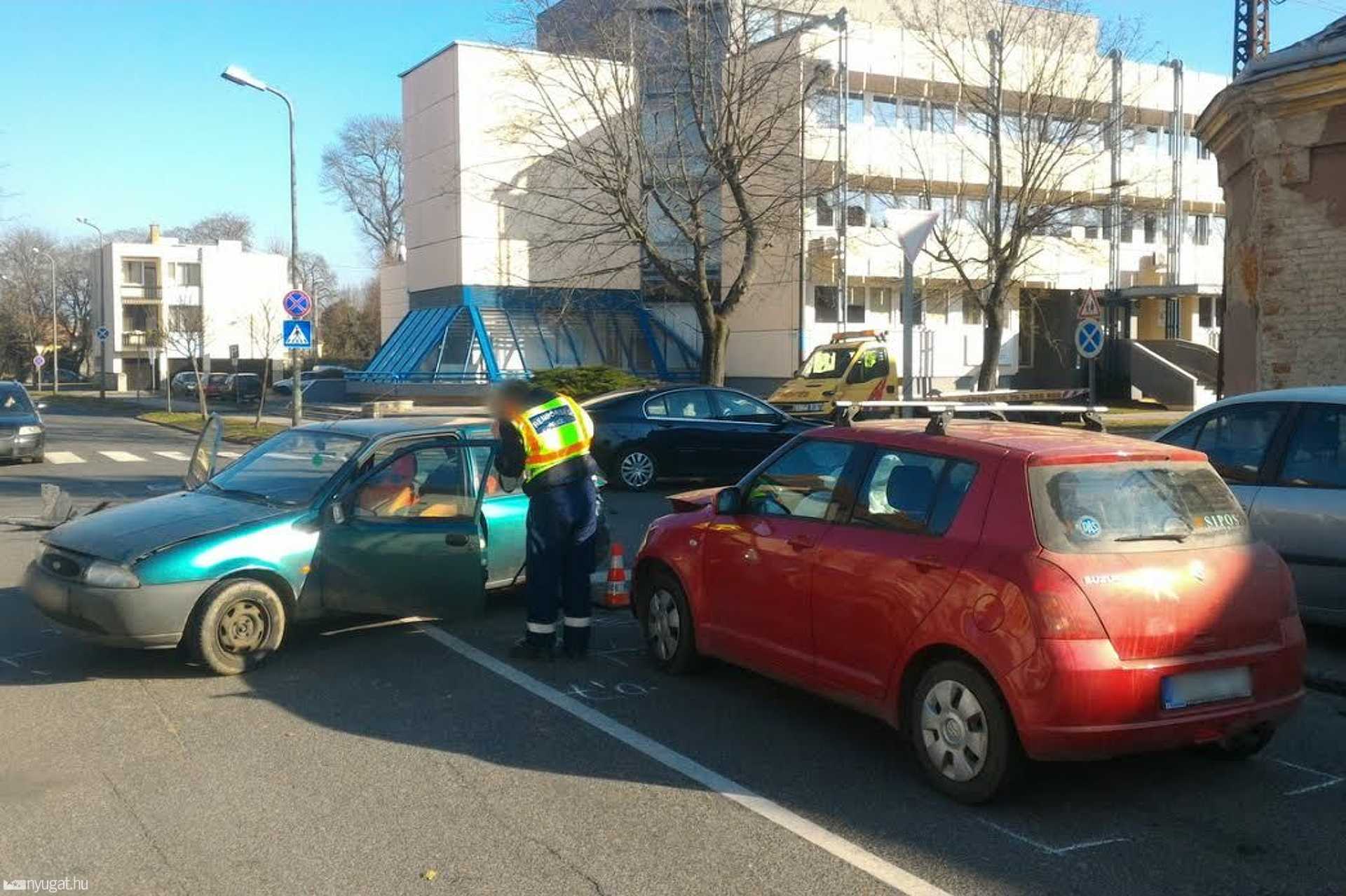 Baleset a Rákóczi Ferenc utcában