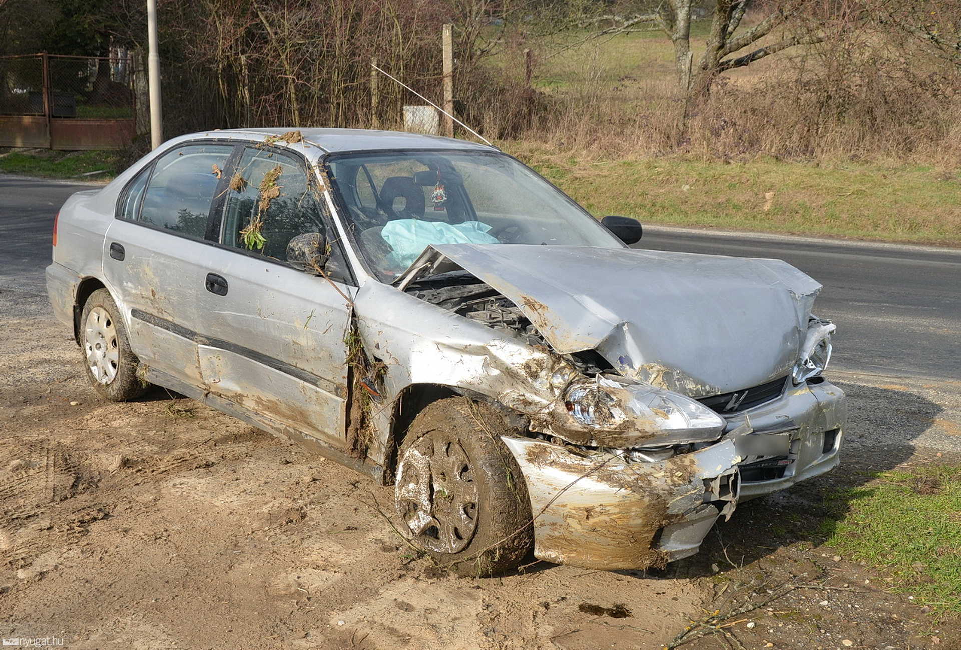Baleset a 87-es főúton, Kőszeg és a határátkelő között