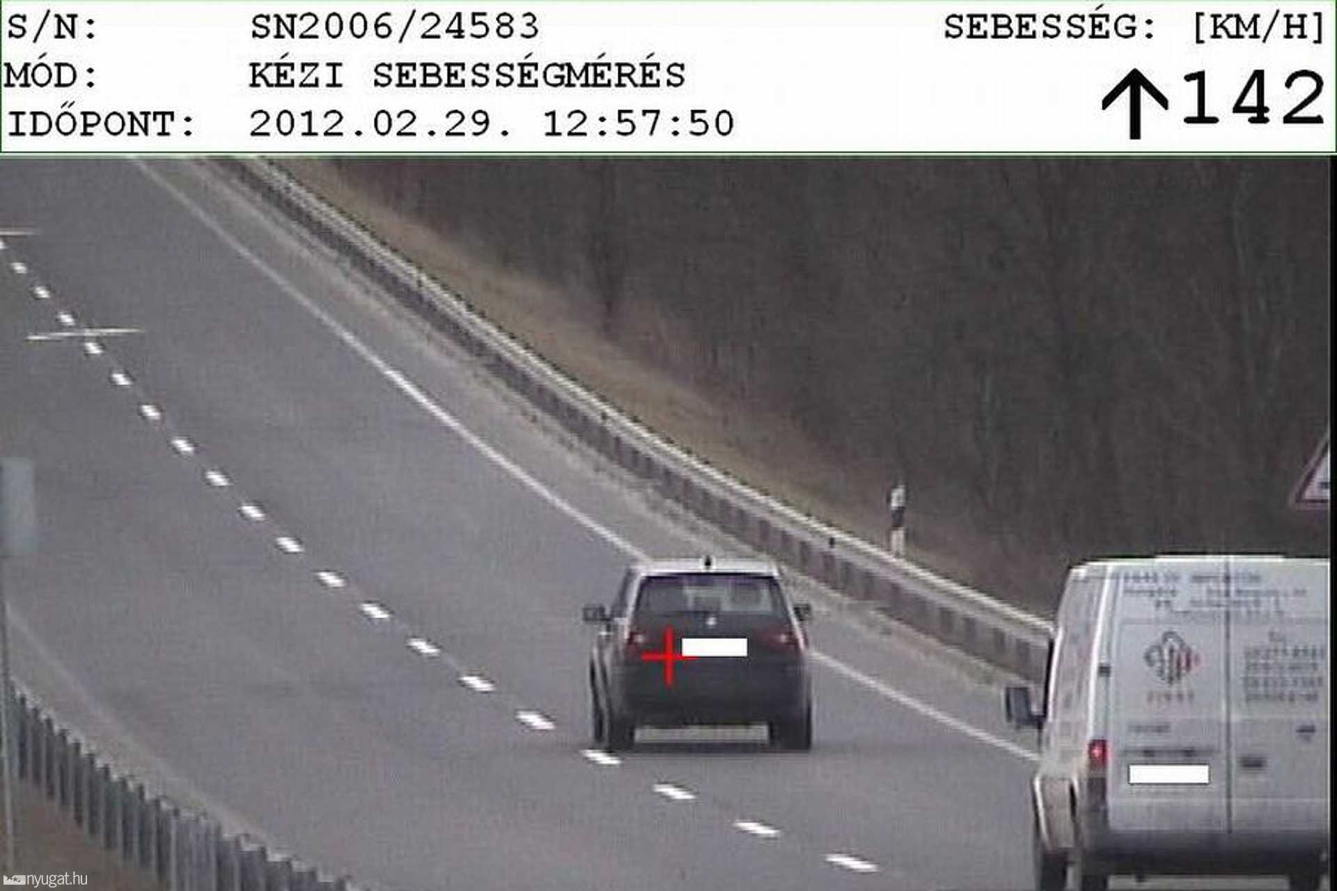 8-as főút, Vasvár mellett, 142-vel