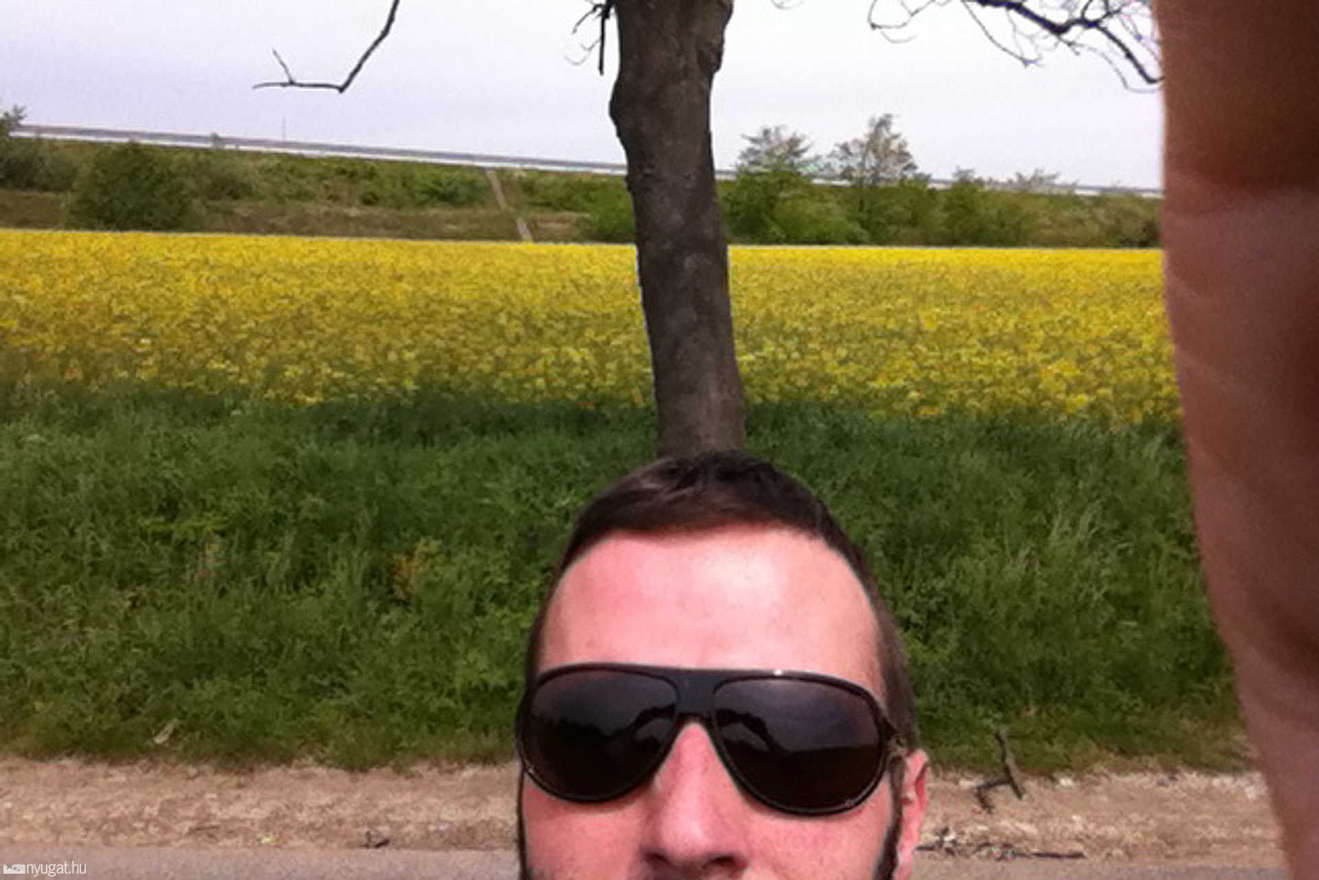 Szelfie a repceföldön