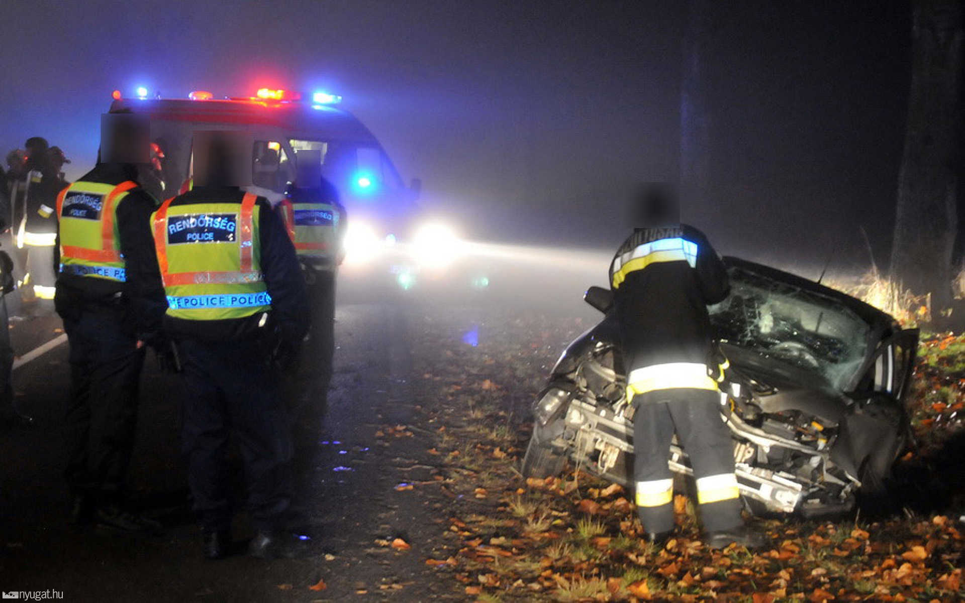 Súlyos baleset a ködben lukácsháza közelében