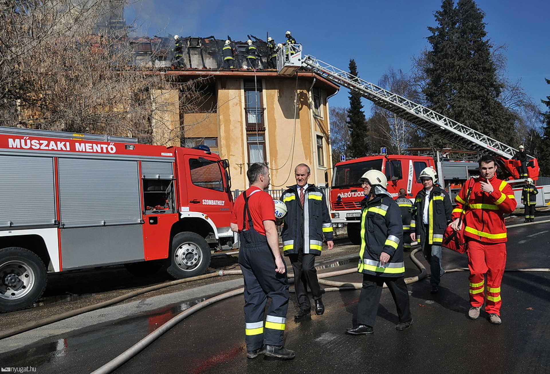 Leégett az Acsádi Idősek Otthona új pavilonjának teteje
