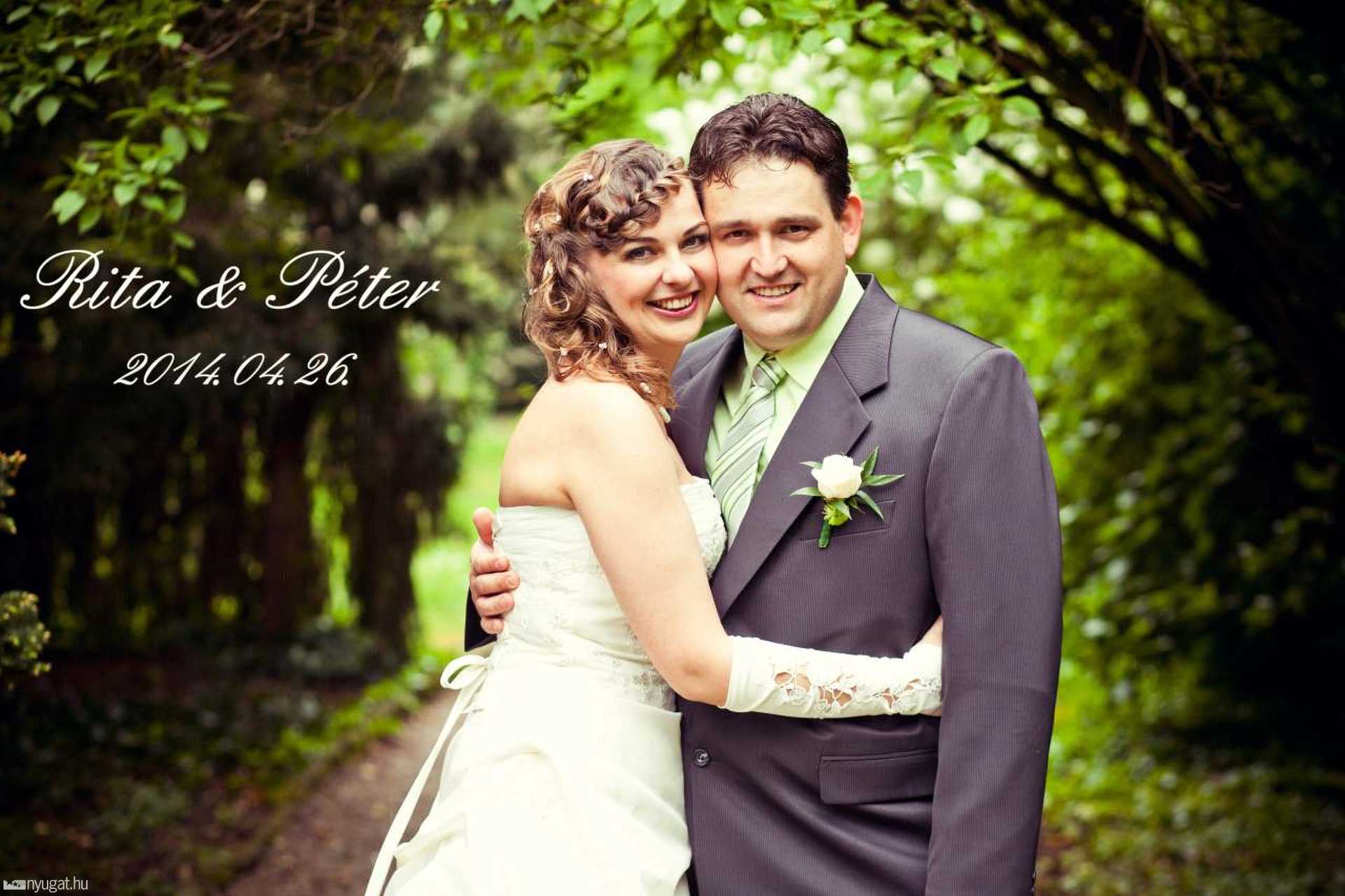 Aranyos Péter és Aranyosné Németh Rita esküvője 2014-04-26 