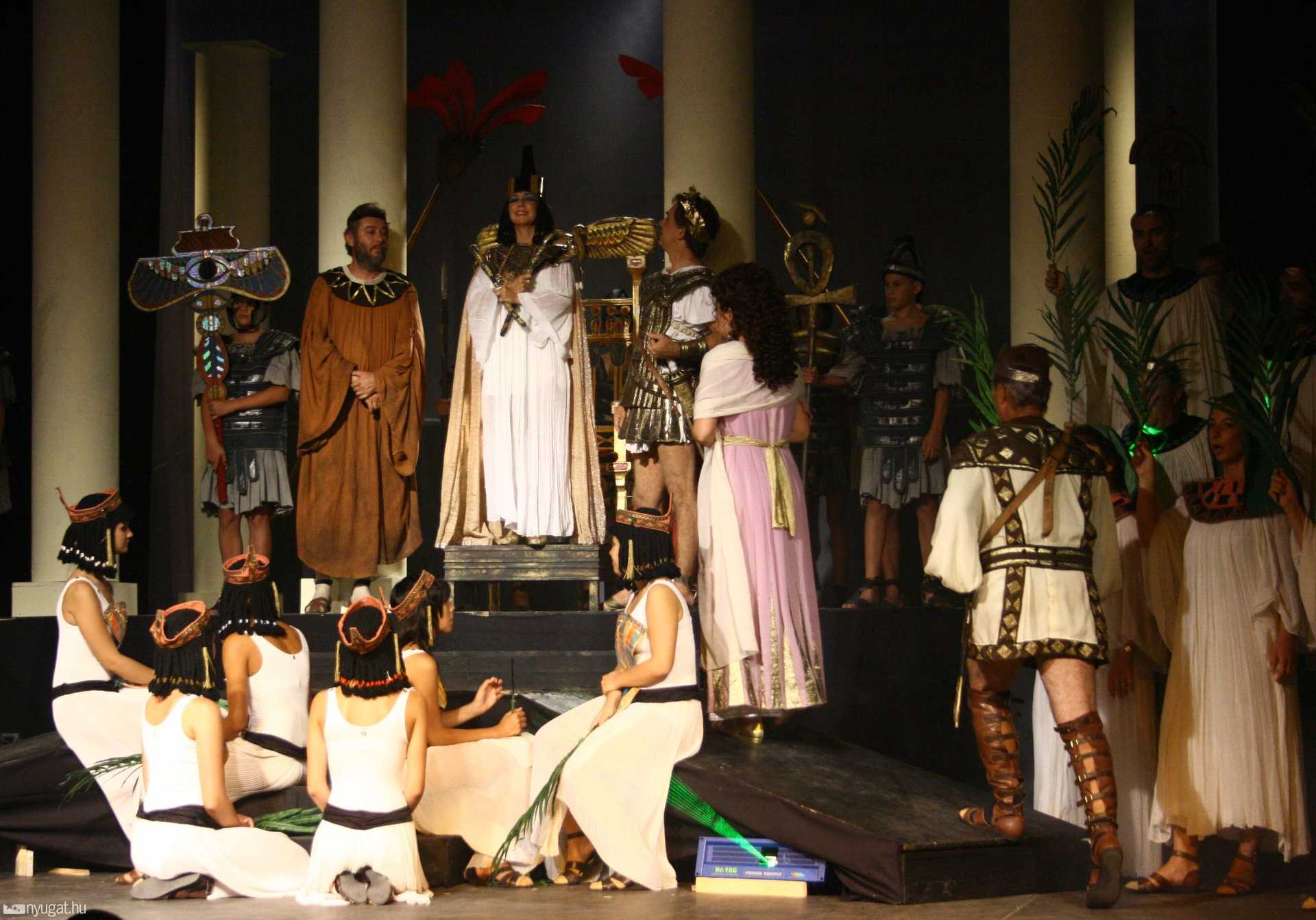 Julius Caesar Egyiptomban c. opera főpróbája