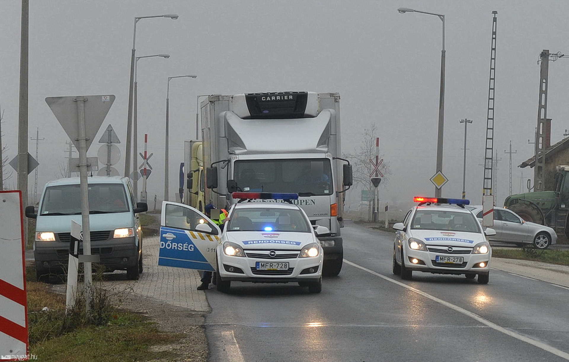 Ámokfutó sofőrt fogtak el Hegyfalu közelében