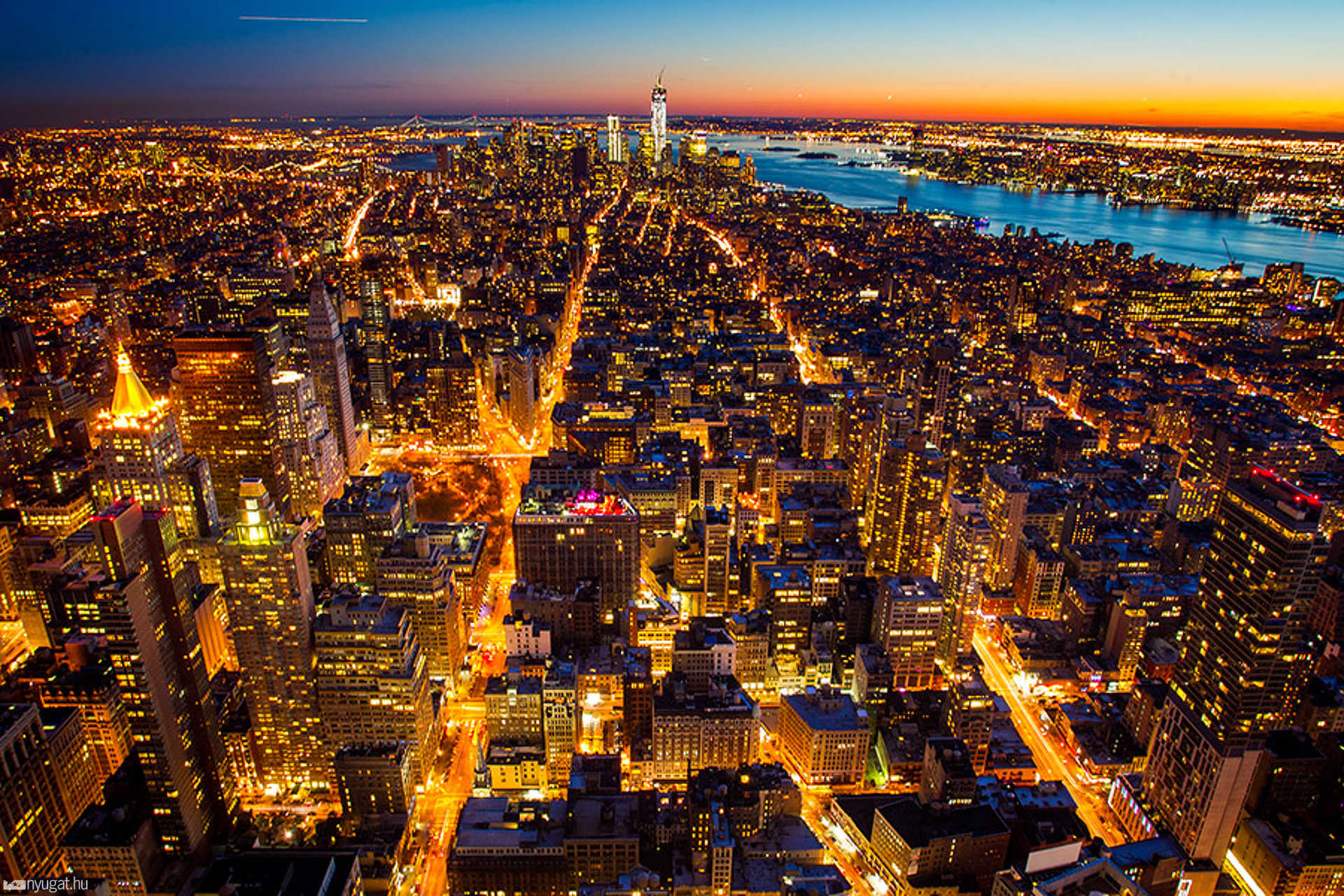 Látkép az Empire State Building 86. emeletéről