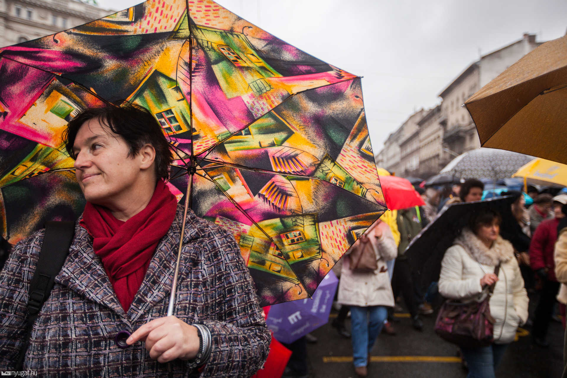 Tüntetés az oktatás szabadságáért március 15-én Budapesten