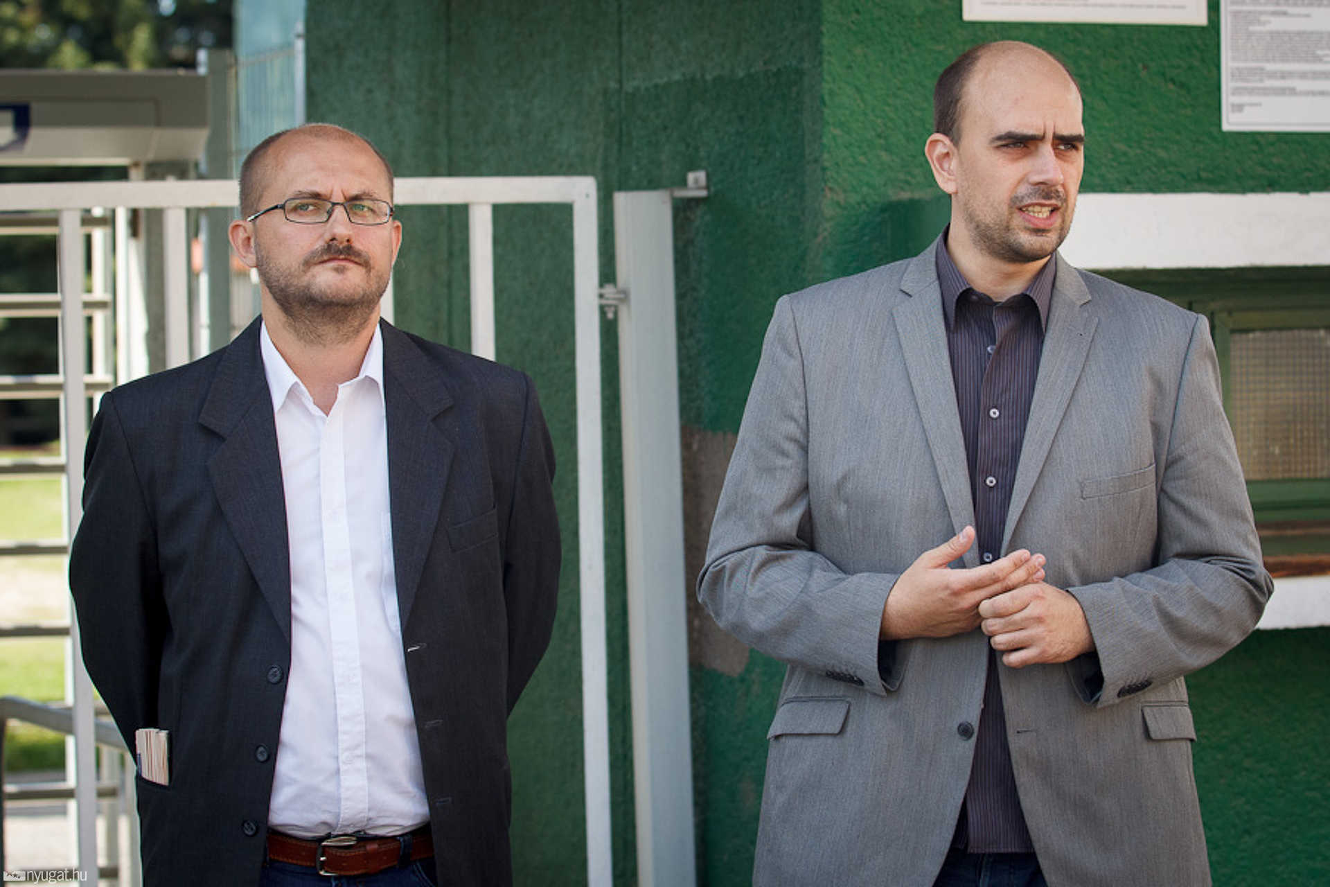 LMP sajtótájékoztató a Haladás pályánál