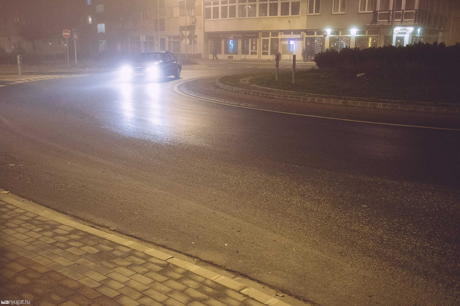 Ködös belváros