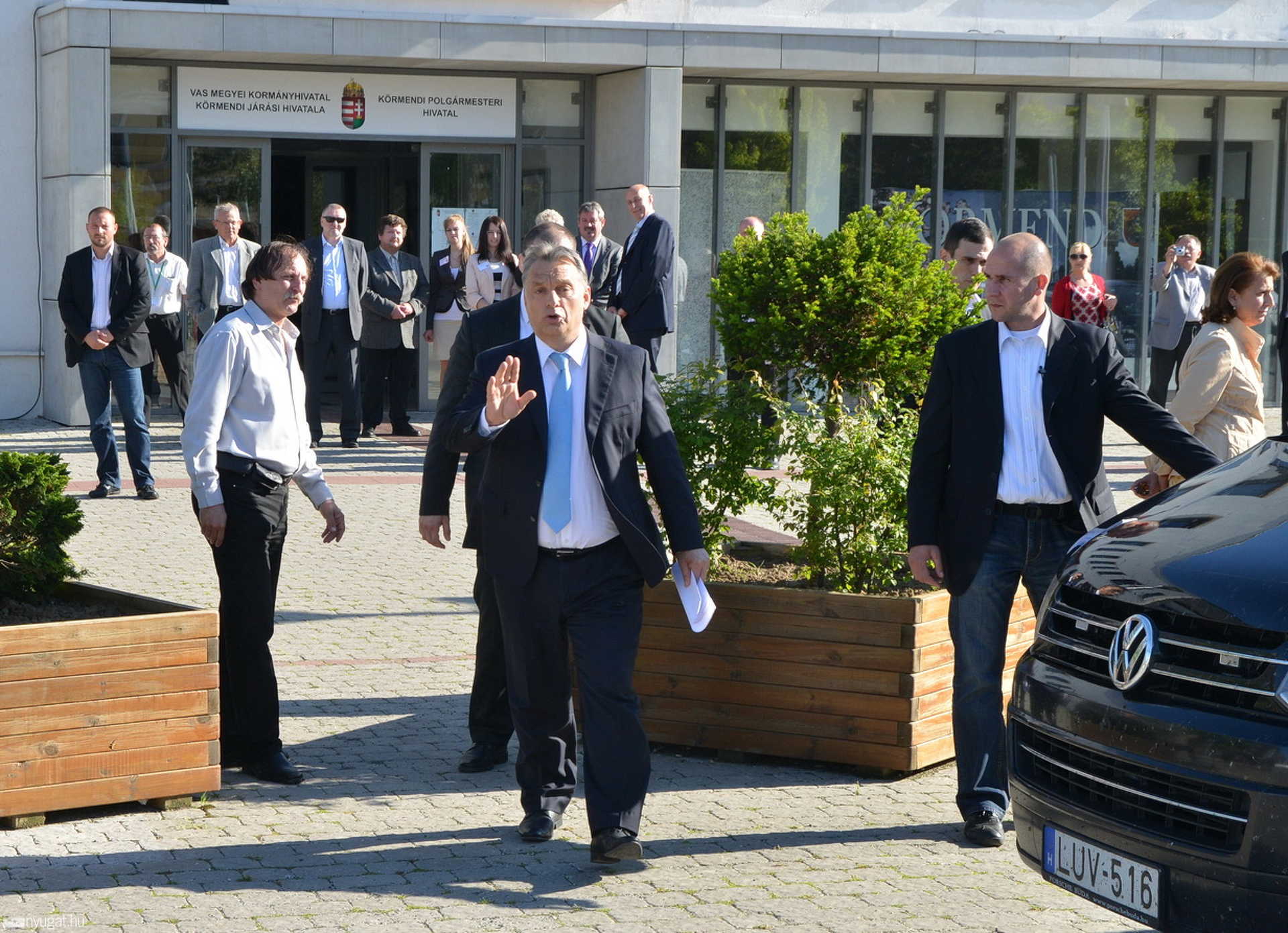 Orbán Viktor miniszterelnök villámlátogatása Körmenden