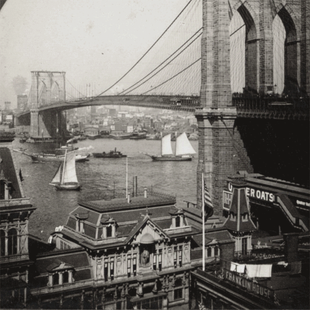 Sztereografikus New York a múlt századból