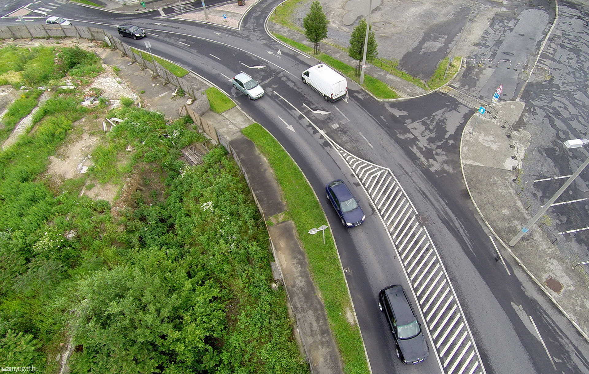 A Magellán Center helye Szombathely belvárosában, 2014. májusában