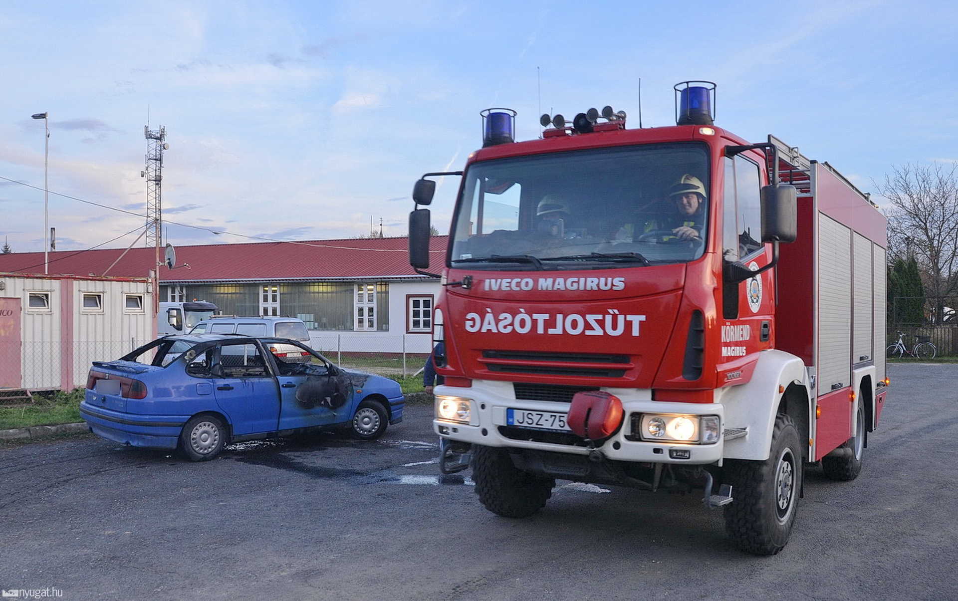 Kiégett egy Seat Körmenden