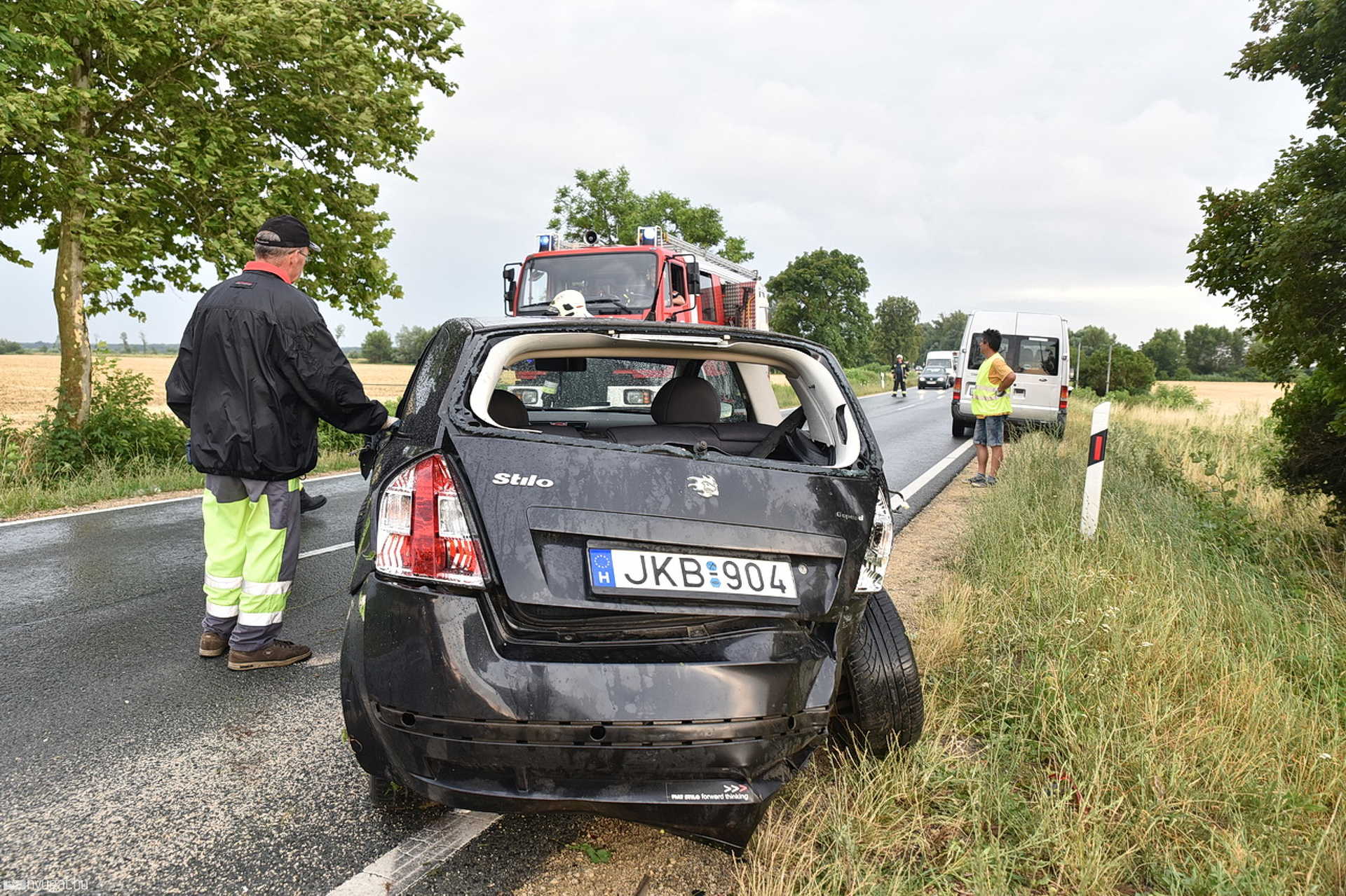 Baleset Rábapaty közelében