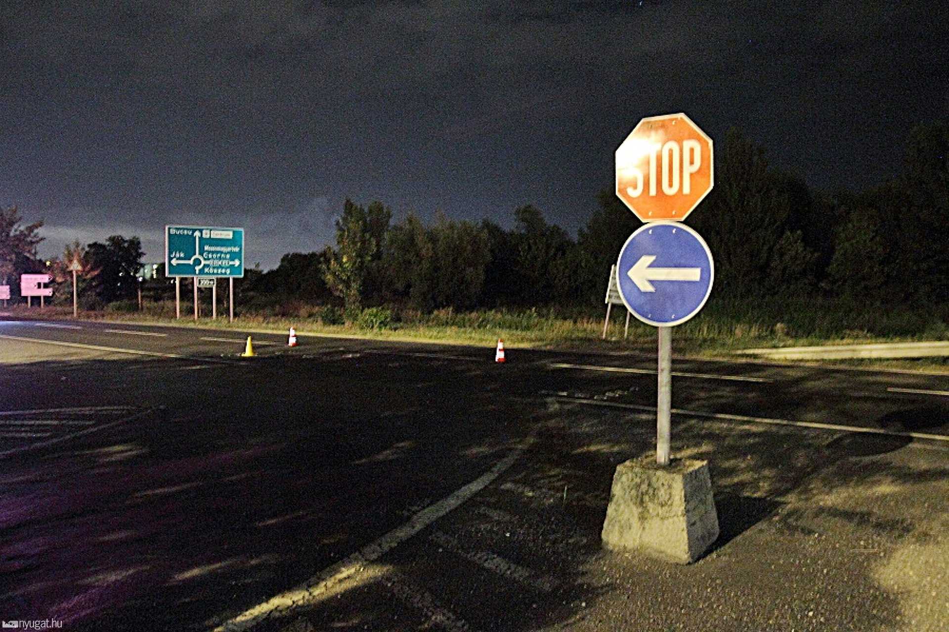 Cserbenhagyásos motorbaleset a 86-os úton