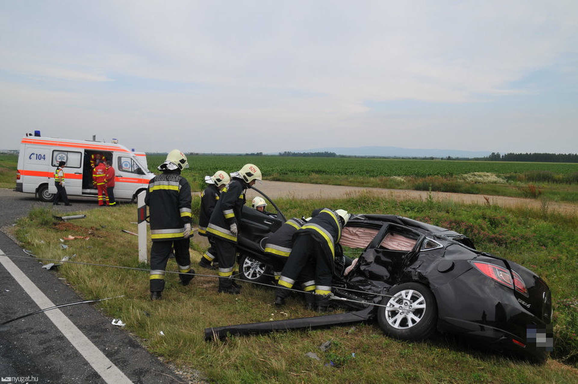 Halálos baleset a 86-os úton, a Zanati elágazónál