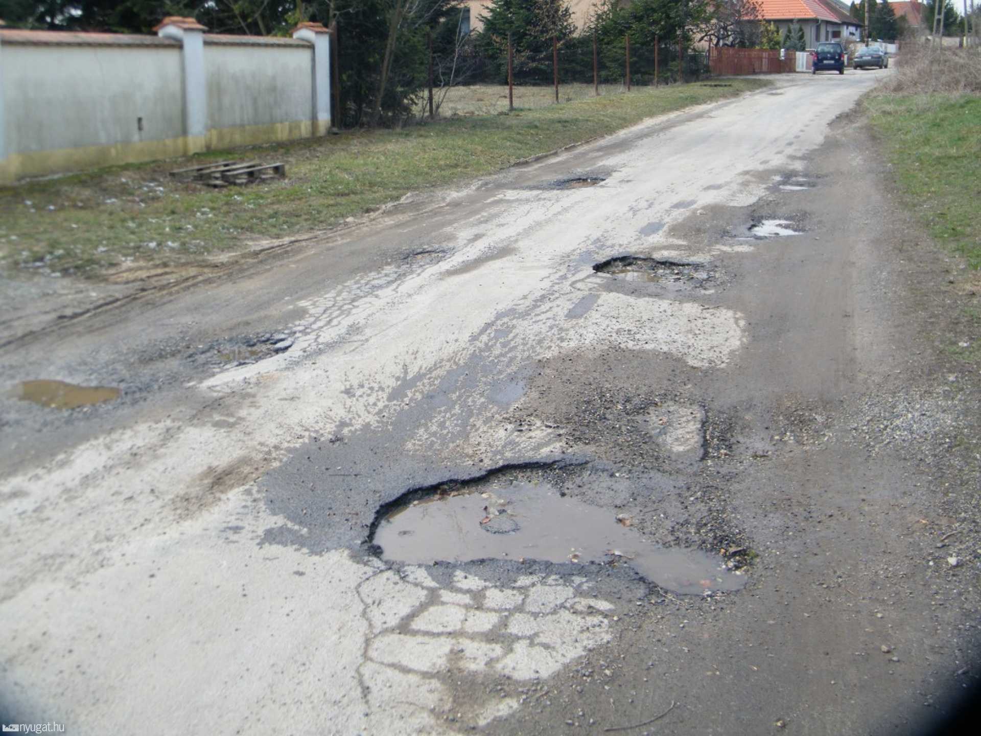 A Wimmer Ágoston utca kátyúi