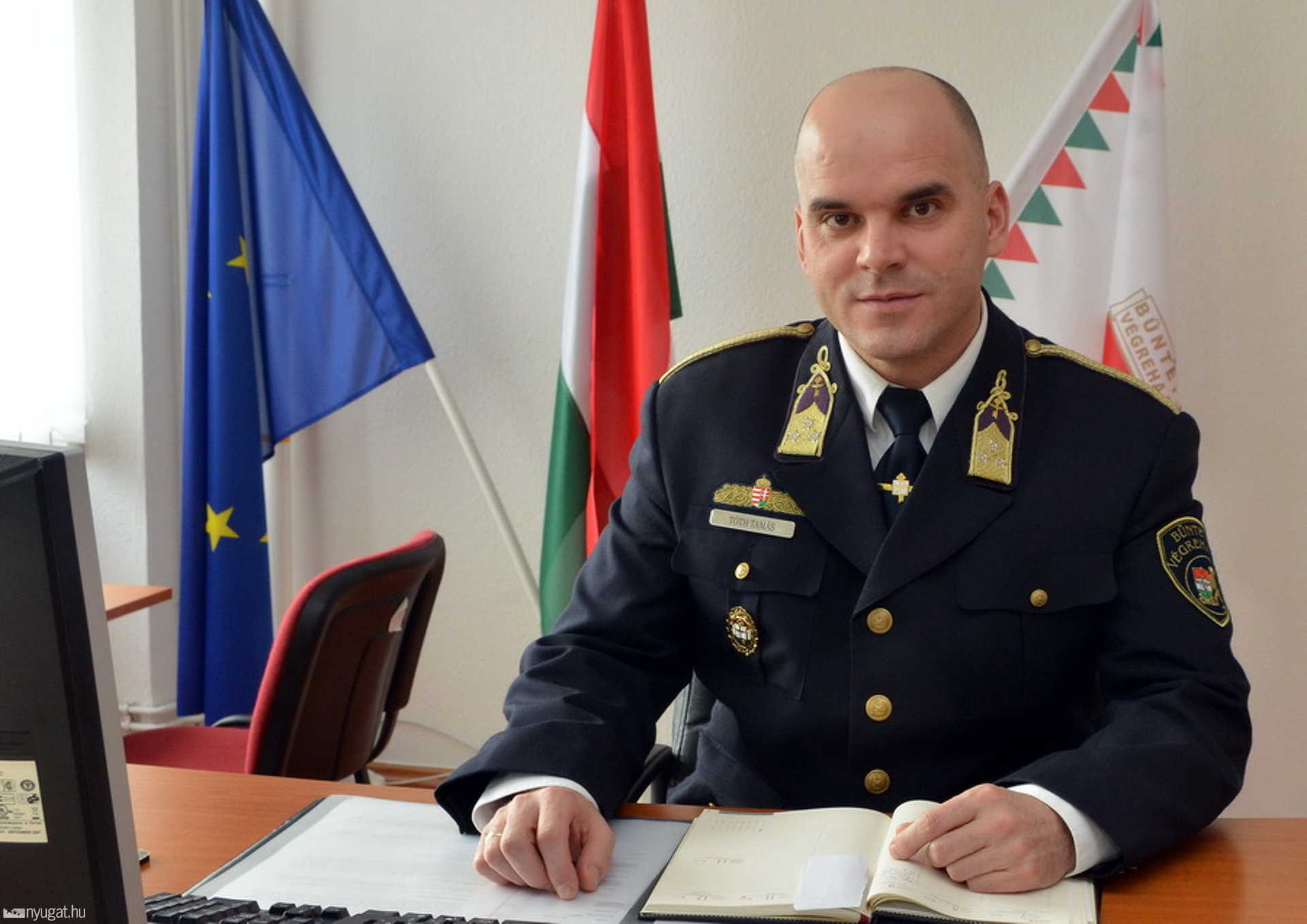 Tóth Tamás ezredes, a Szombathelyi Országos BV-intézet új parancsnoka 