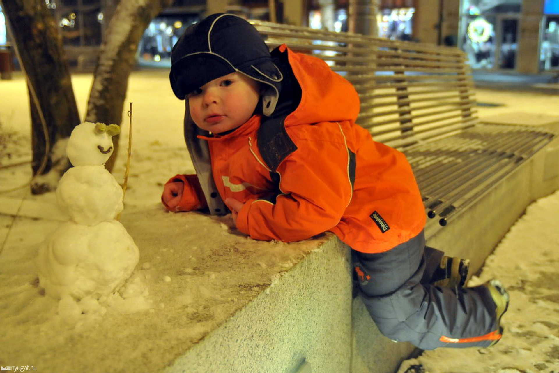 Decemberi első havazás Szombathelyen 2009-ben