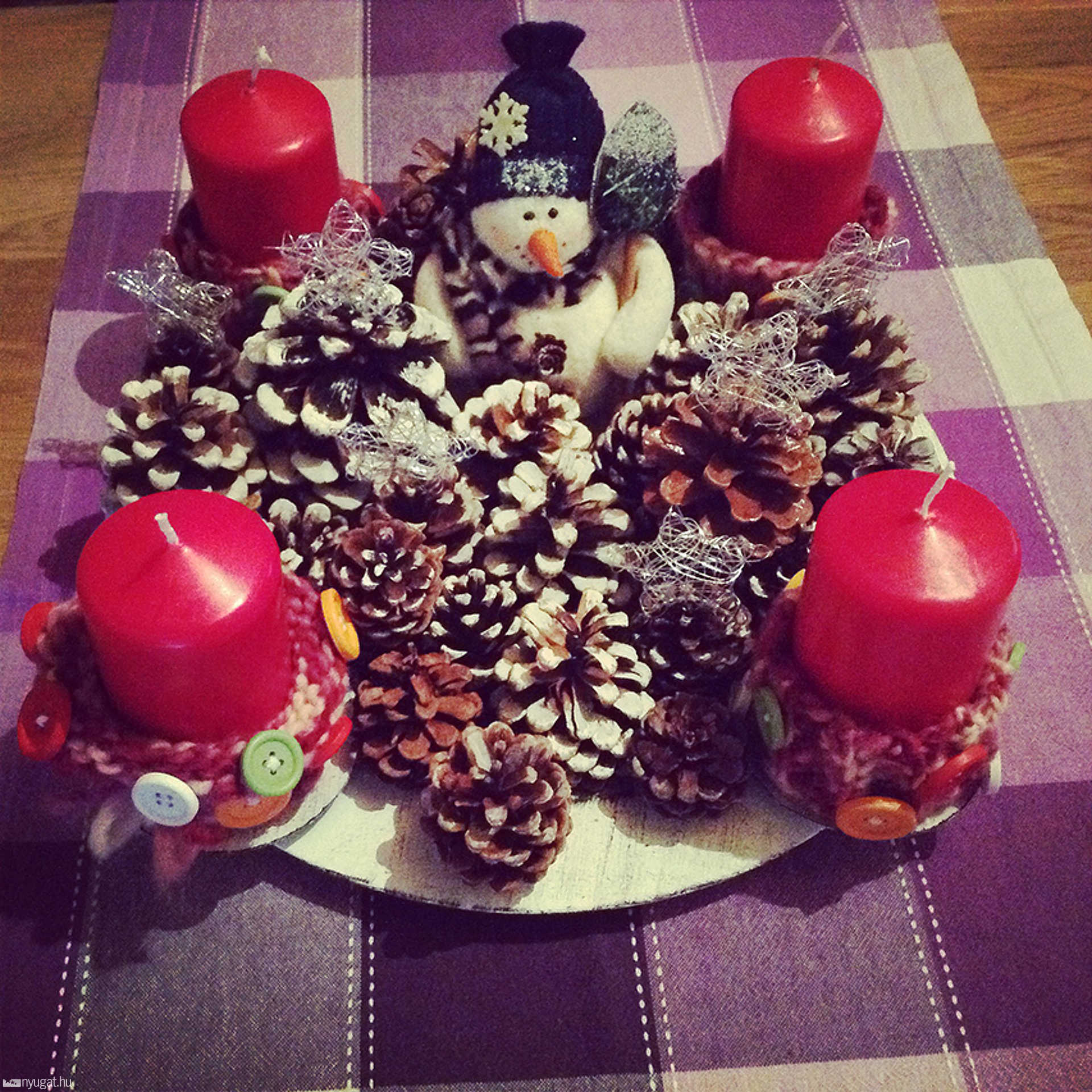 Vakurova Ekatyerina adventi koszorúja