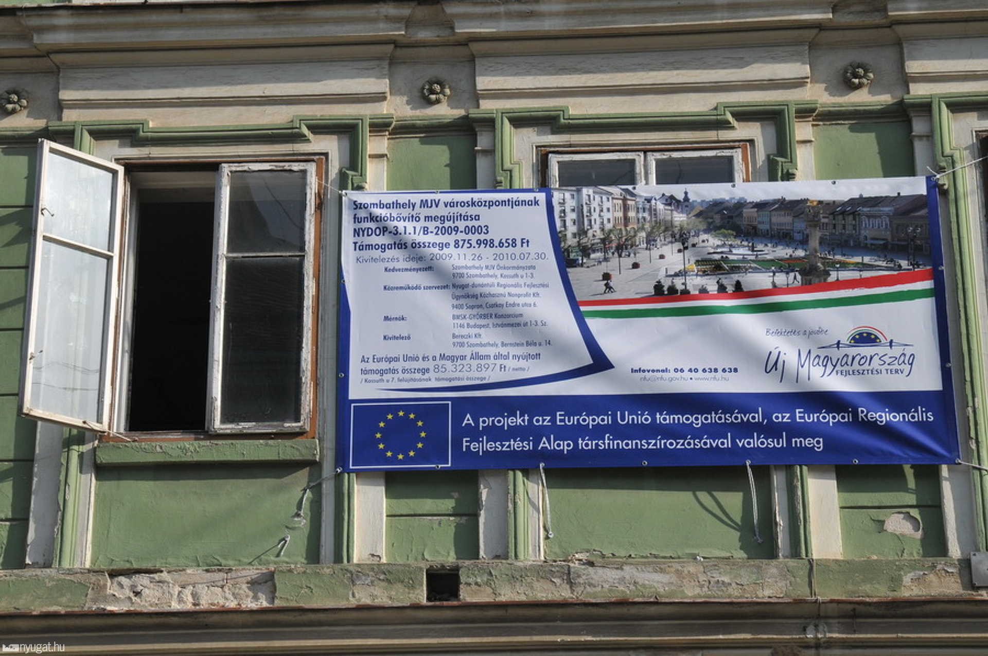 Másfél milliárd forintból újul meg Szombathely belvárosa