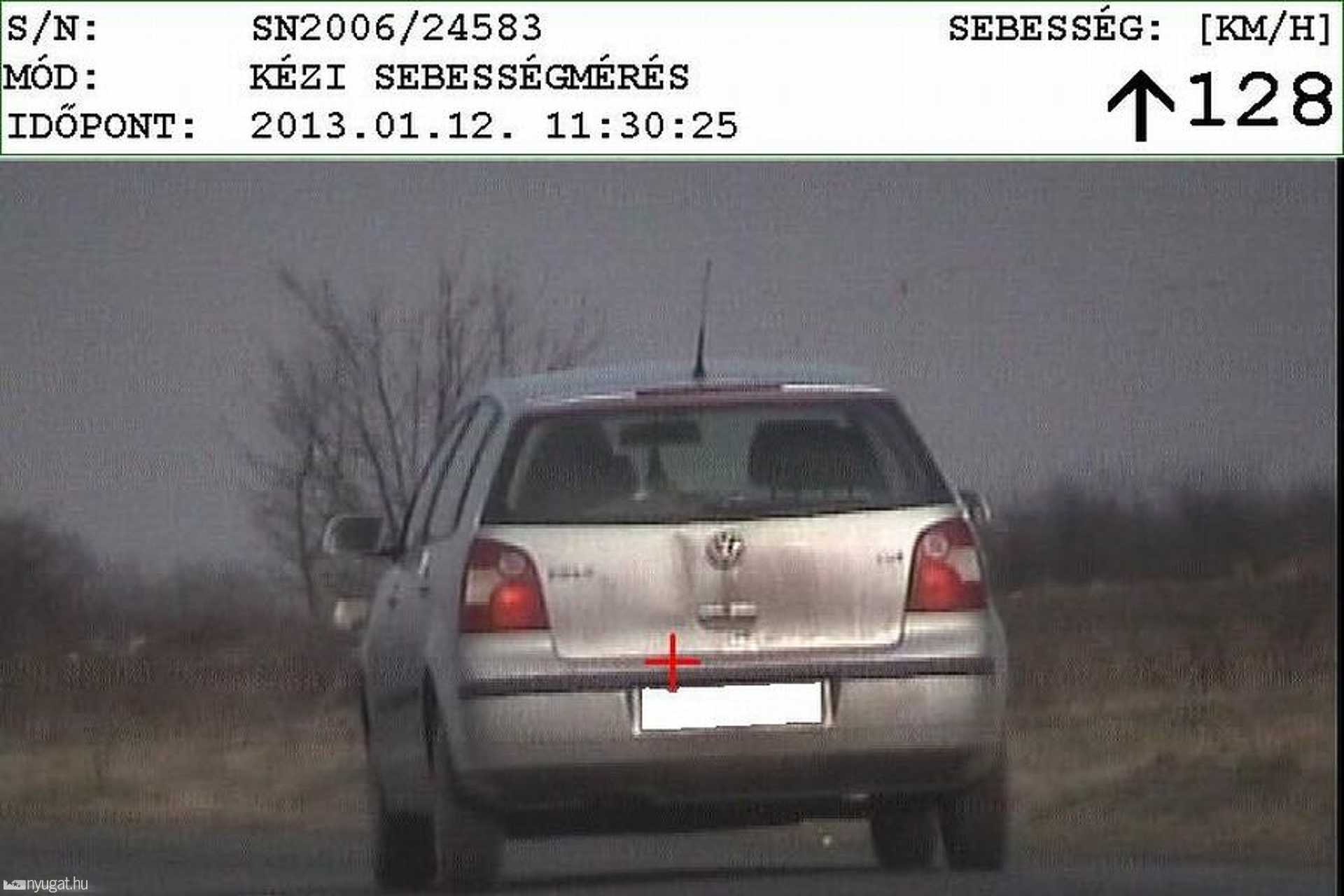 Meszlennél 128 km/h-val