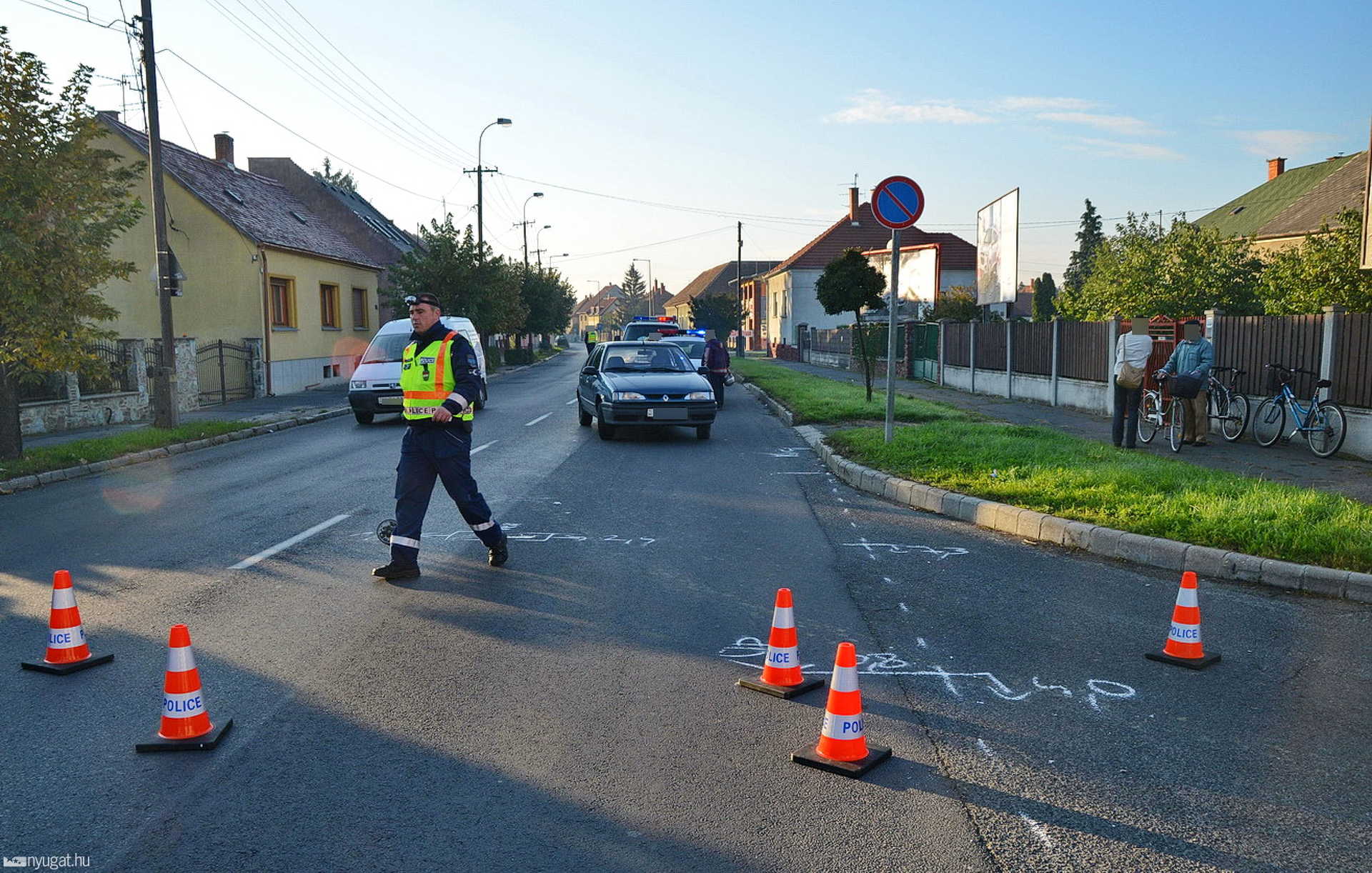 A gépjárművezetőt a rendőrök kérték meg, hogy térjen vissza