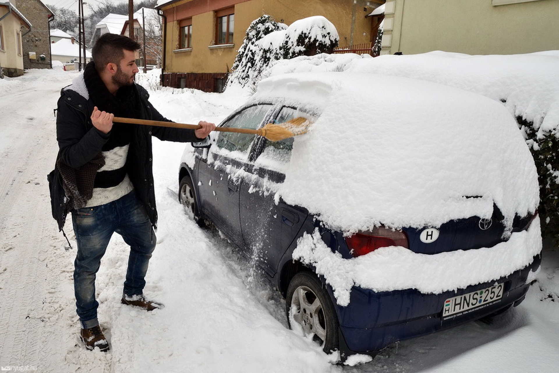 Téli útviszonyok Szombathelyen és környékén