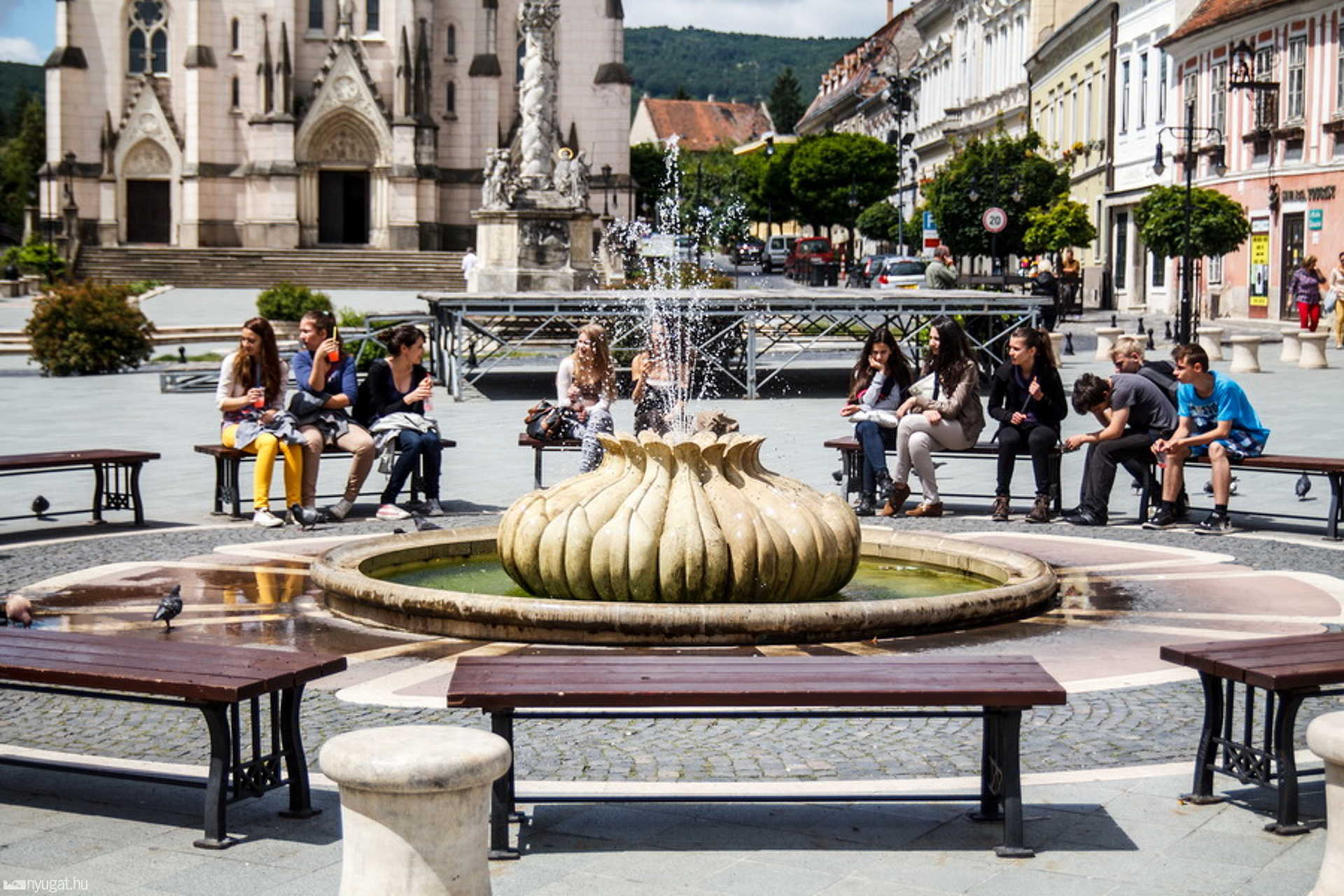 Szökőkút - Kőszeg, Fő tér