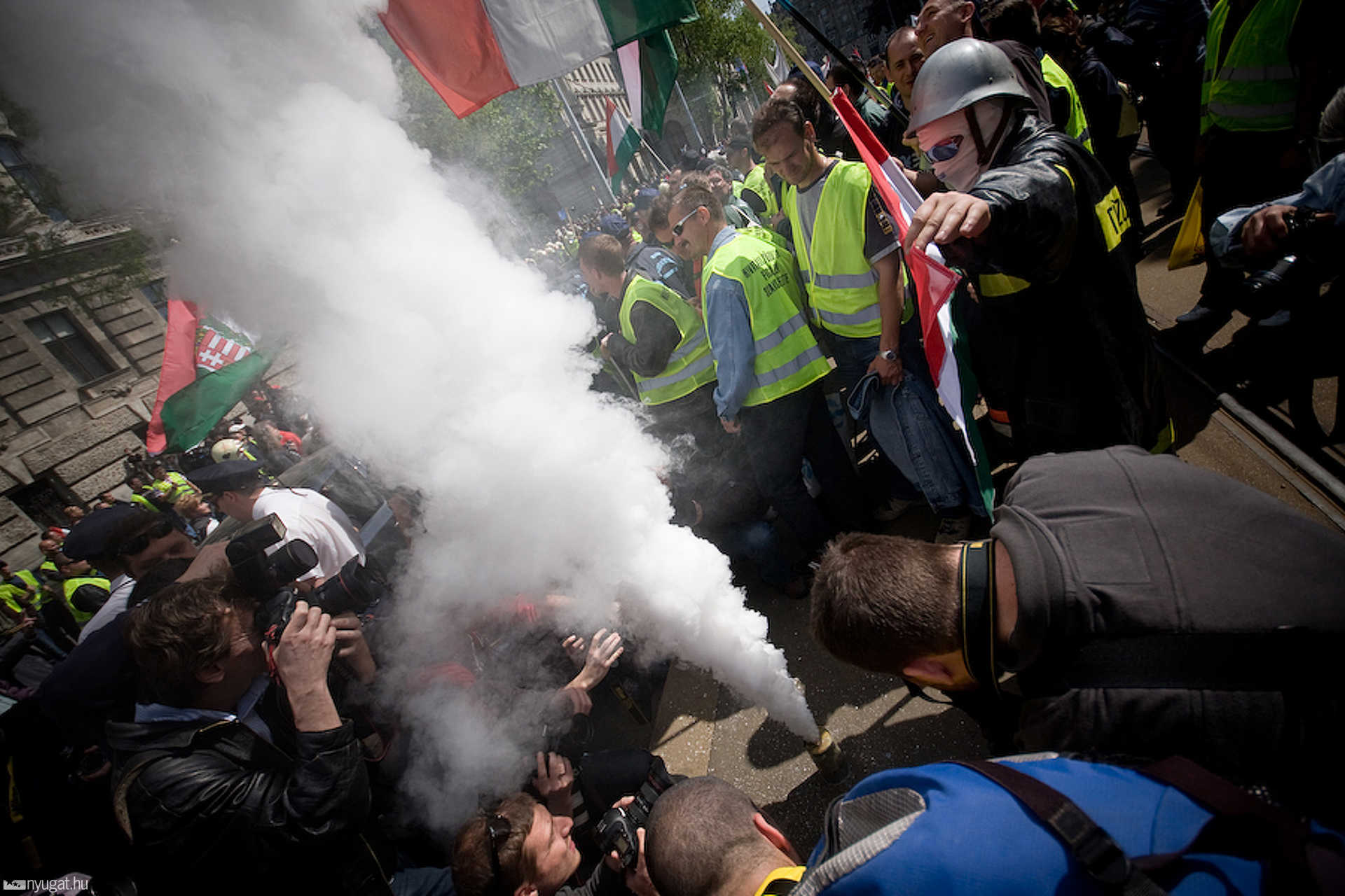 Májusi rendvédelmi demonstráció Budapesten
