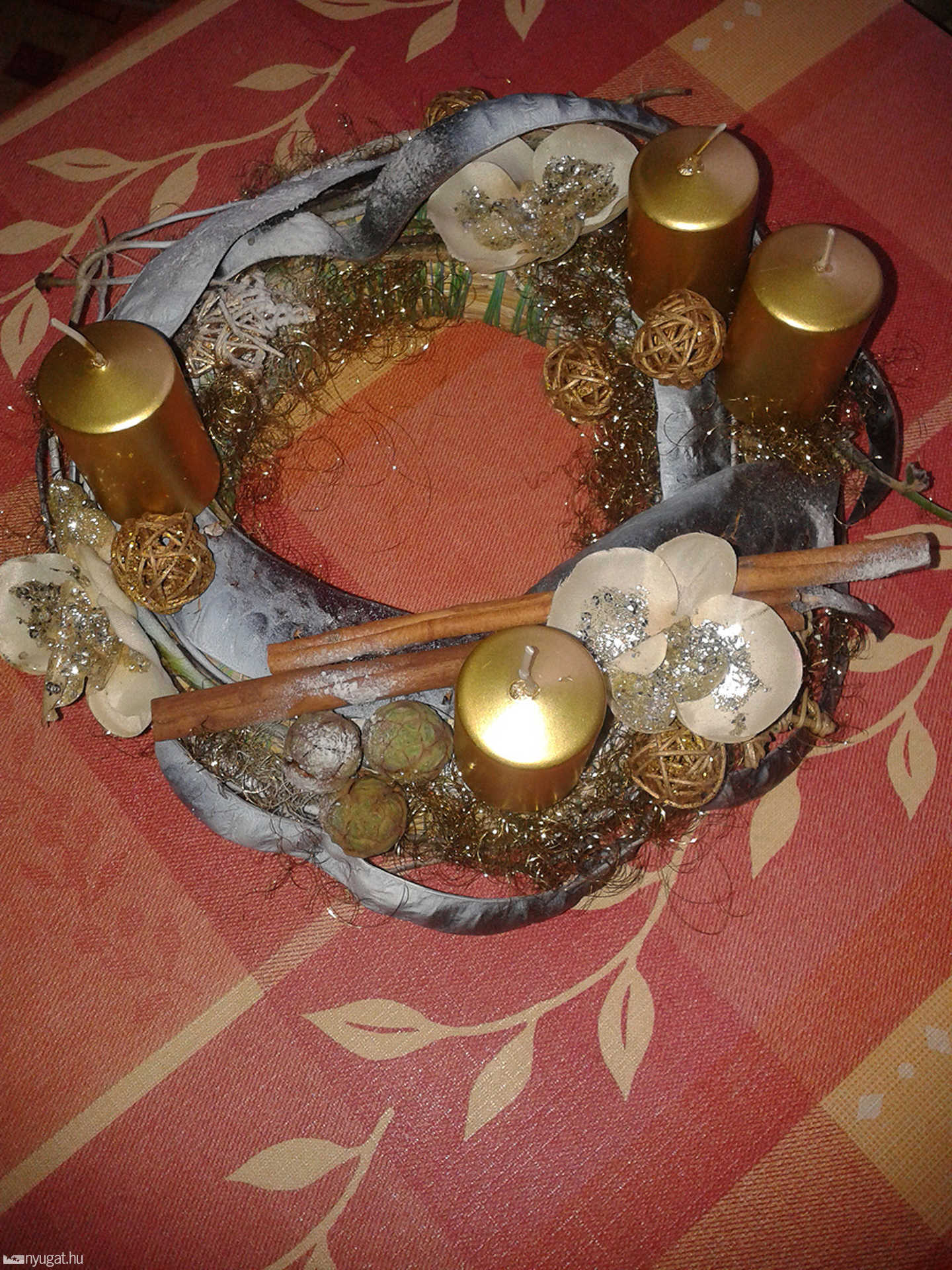 Szemesné Sz. Ivett adventi koszorúja