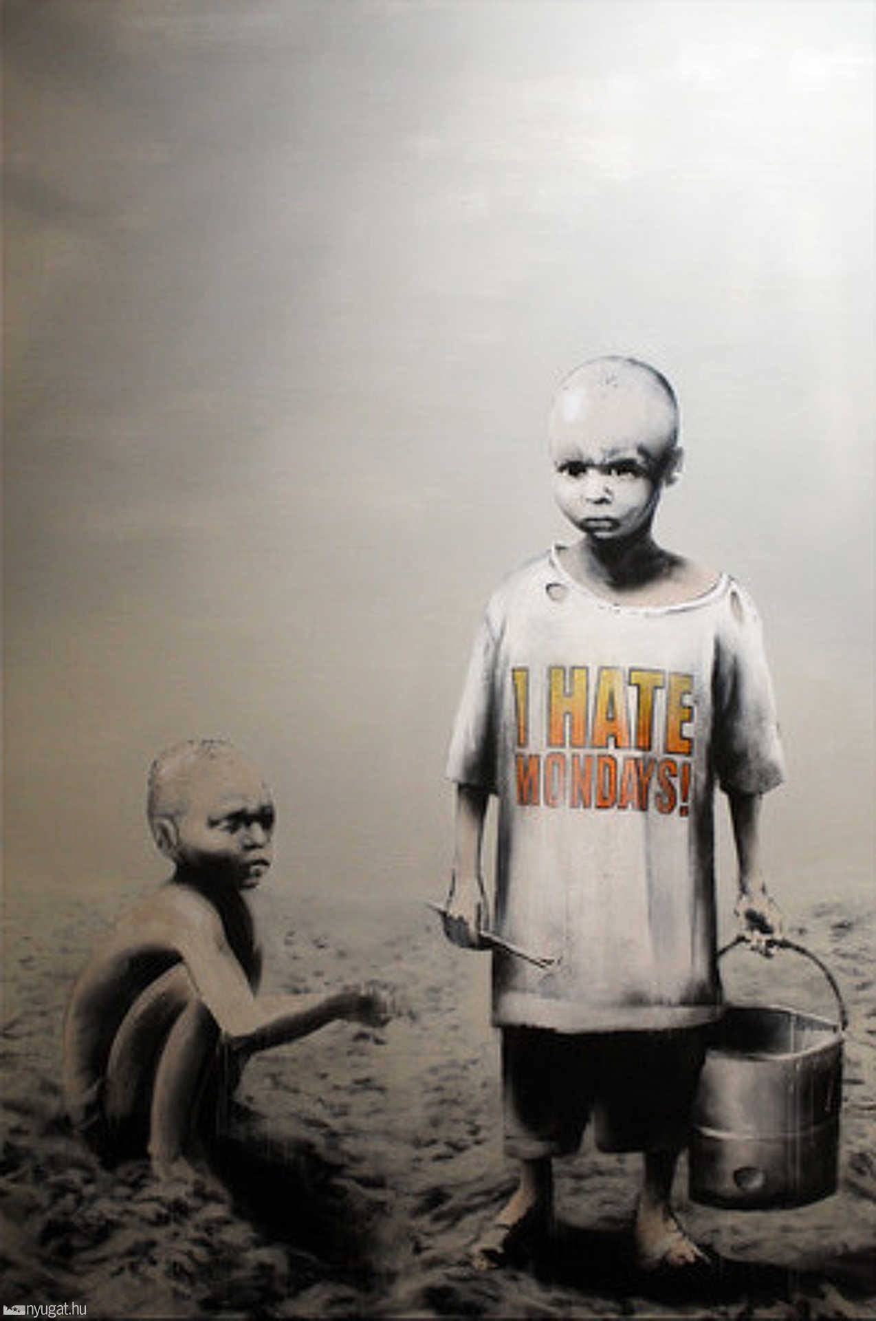 Banksy néhány műve egy kupacban