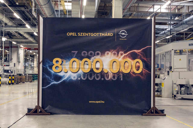 Legyártották a nyolcmilliomodik Opel-motort Szentgotthárdon