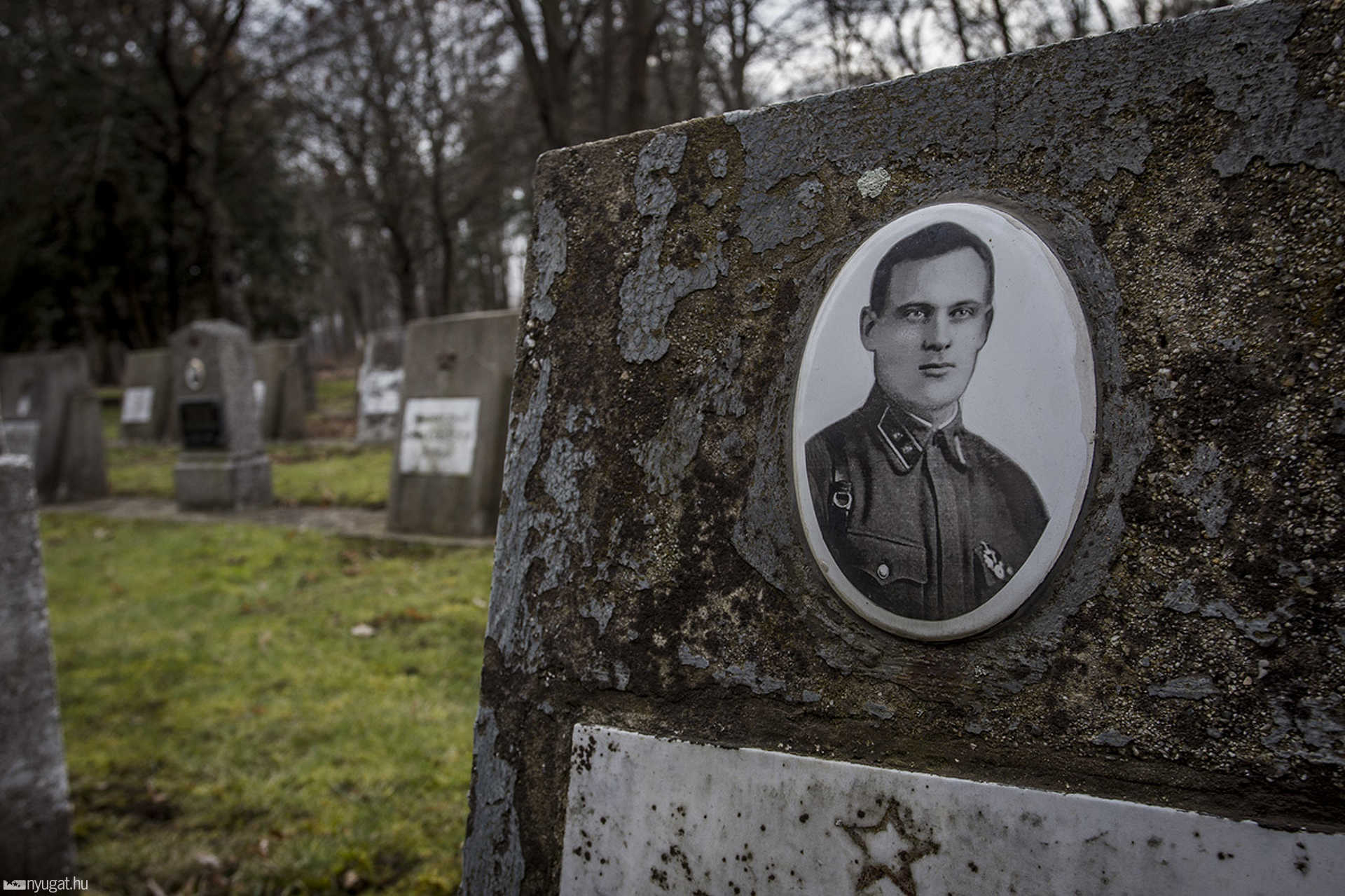 Orosz katona sírok a Jáki úti temetőben