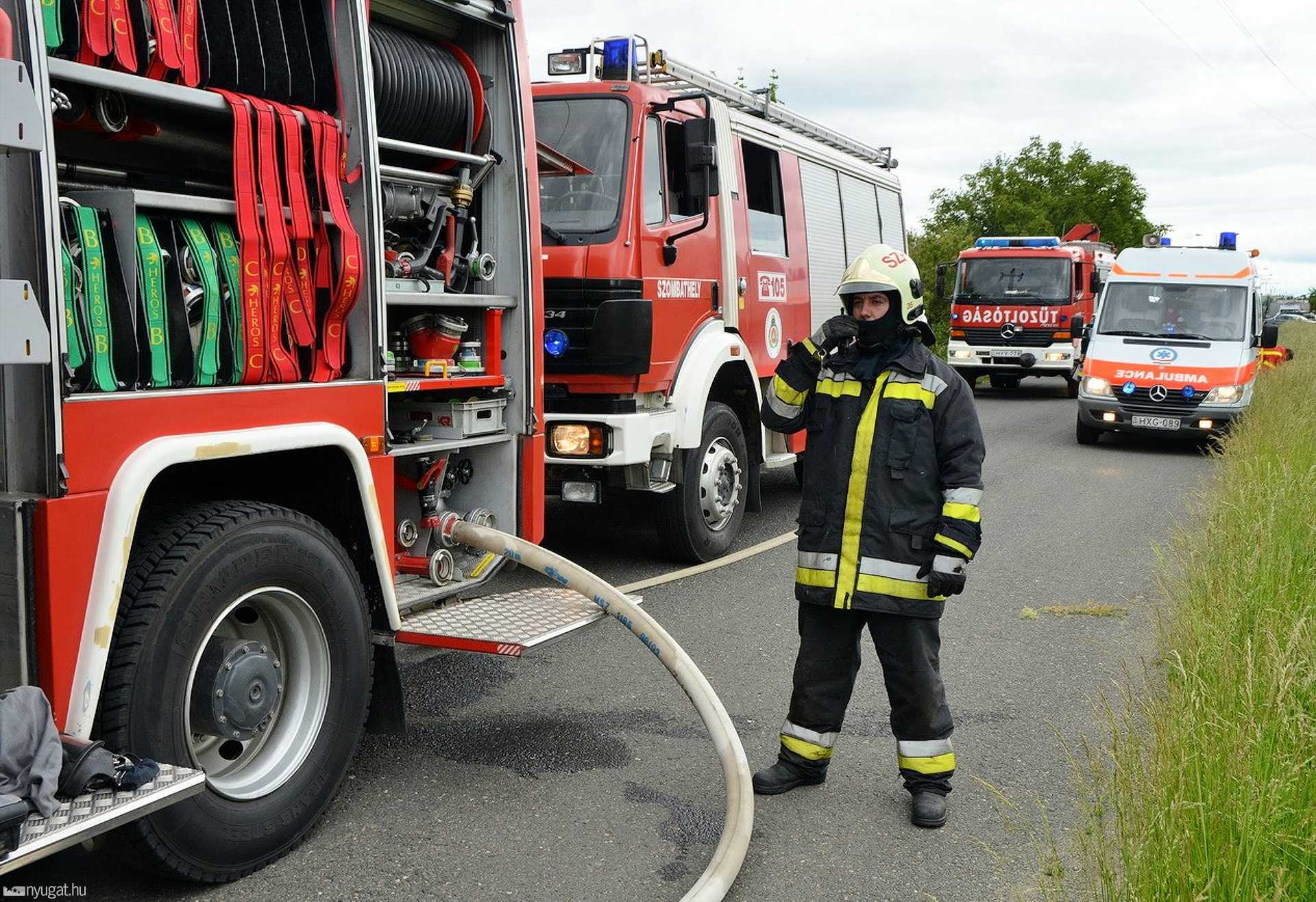 Vasúti baleset, veszélyes anyaggal - gyakorlat Szombathelyen 